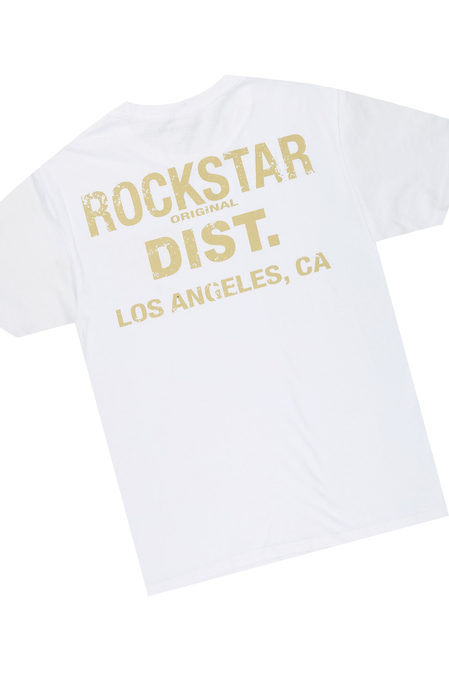 Lake White/Dirty Blue Graphic T-Shirt & Malix Barrel Fit Jean Set