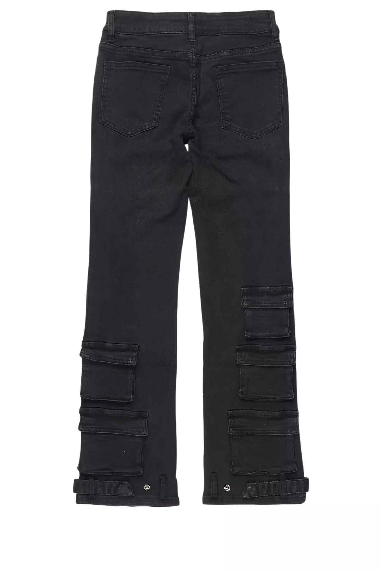 Boys Jazz Black Stacked Jean