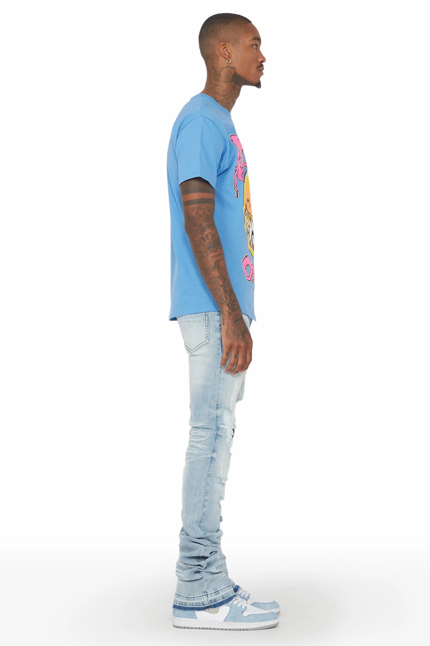 Jaiir Blue Super Stacked Jean