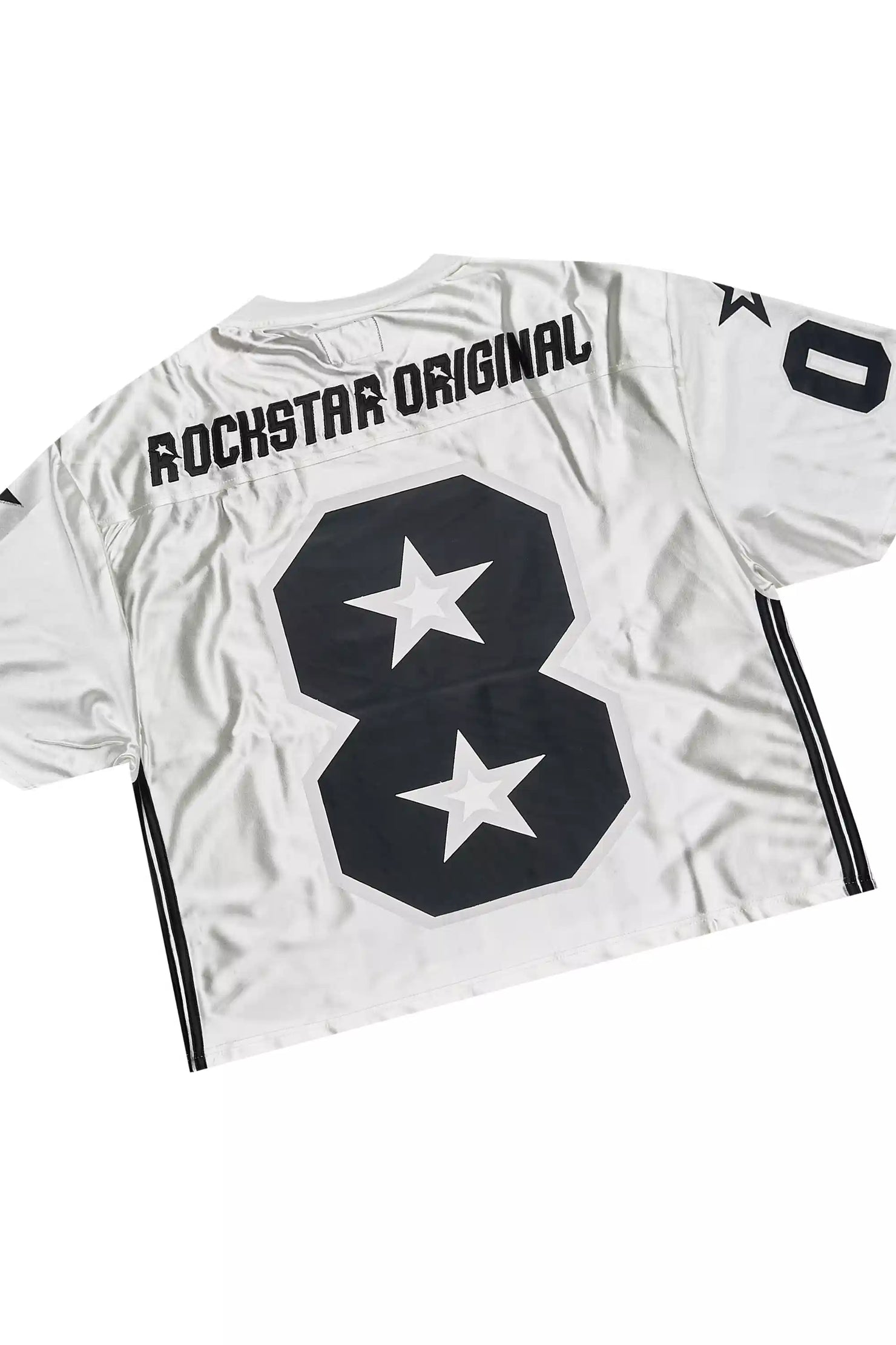 RSO 8 White T-Shirt/Baggy Stacked Track Set