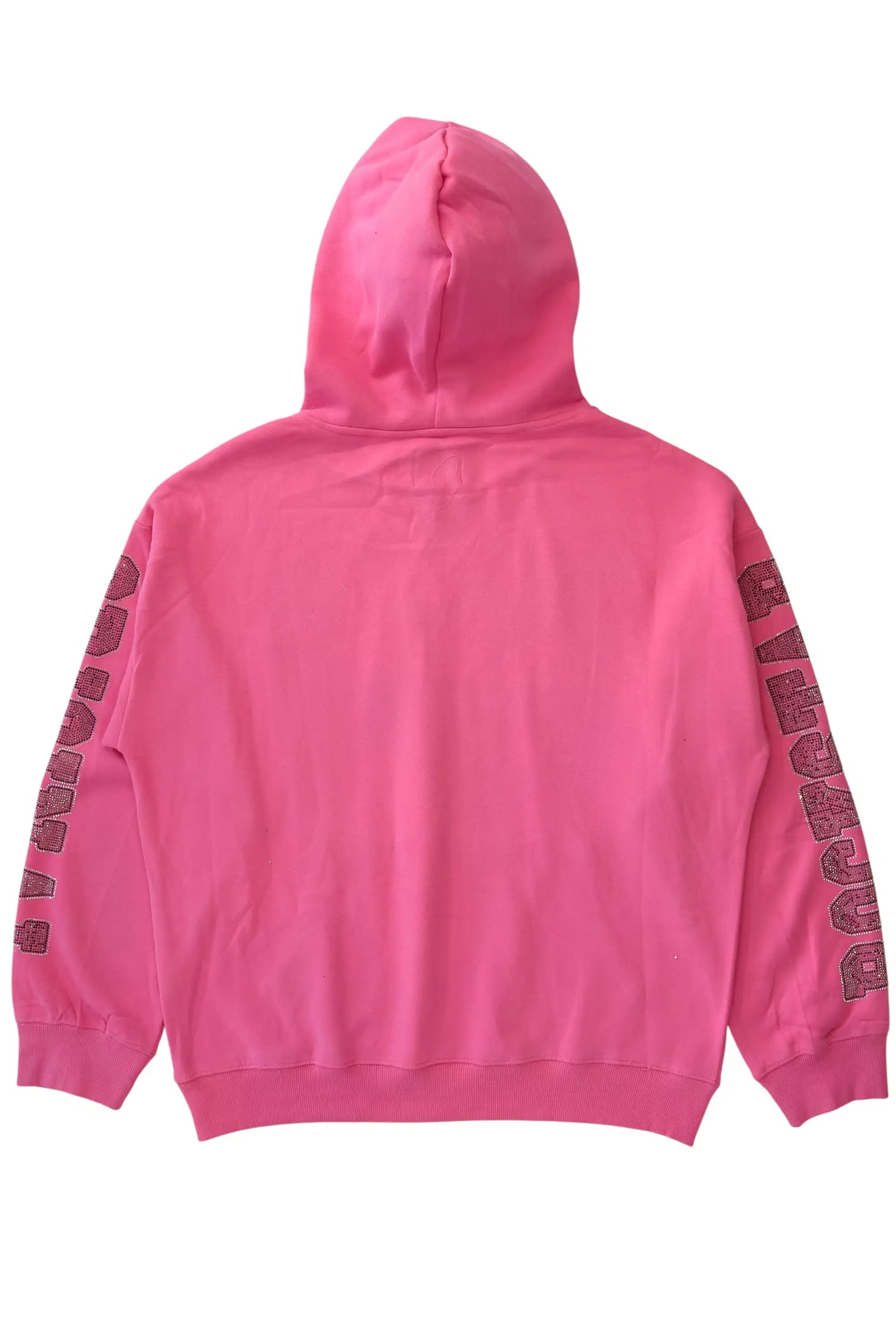 Tariqa Pink Rhinestone Hoodie