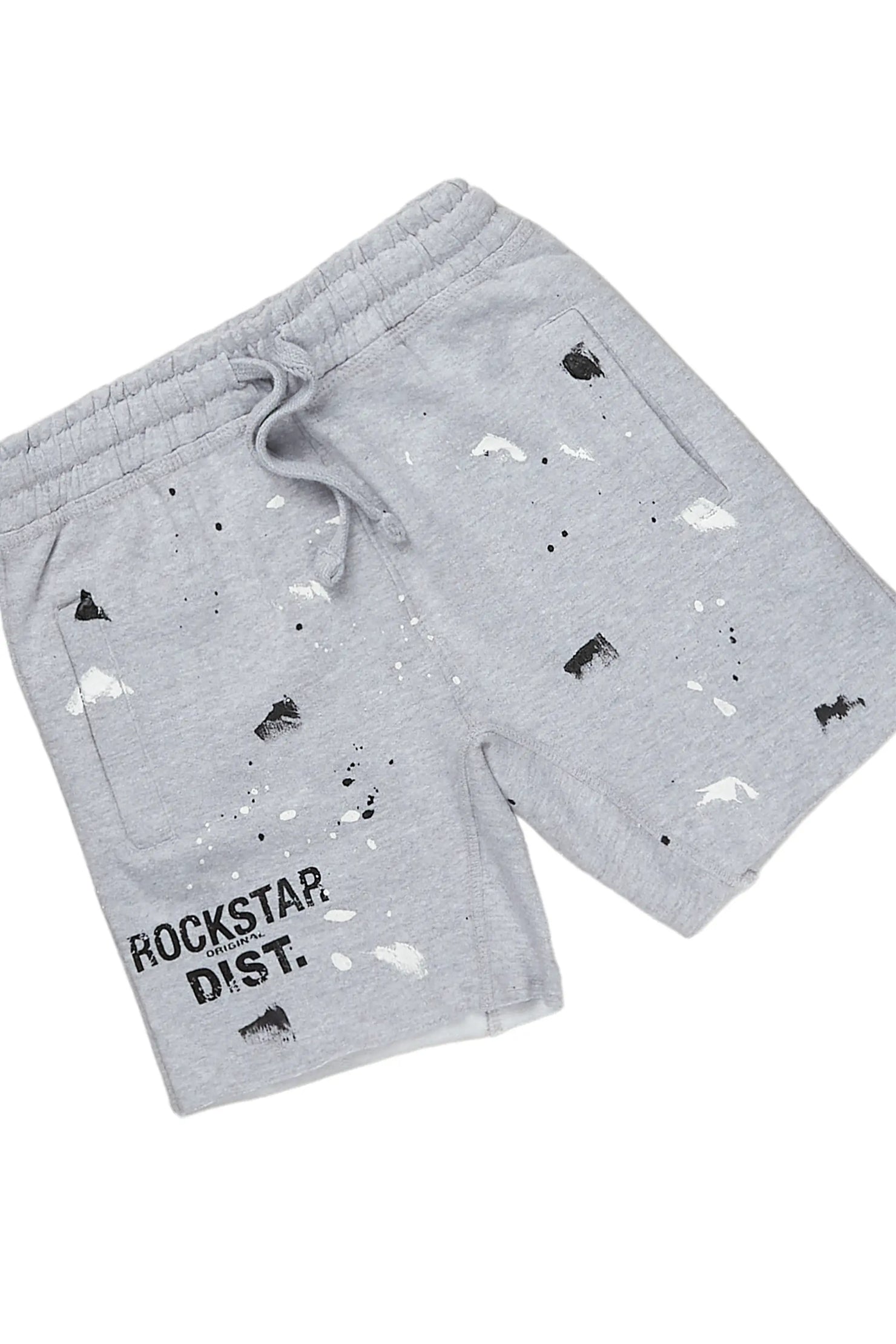 Boys Scottie White/Grey T-Shirt Short Set