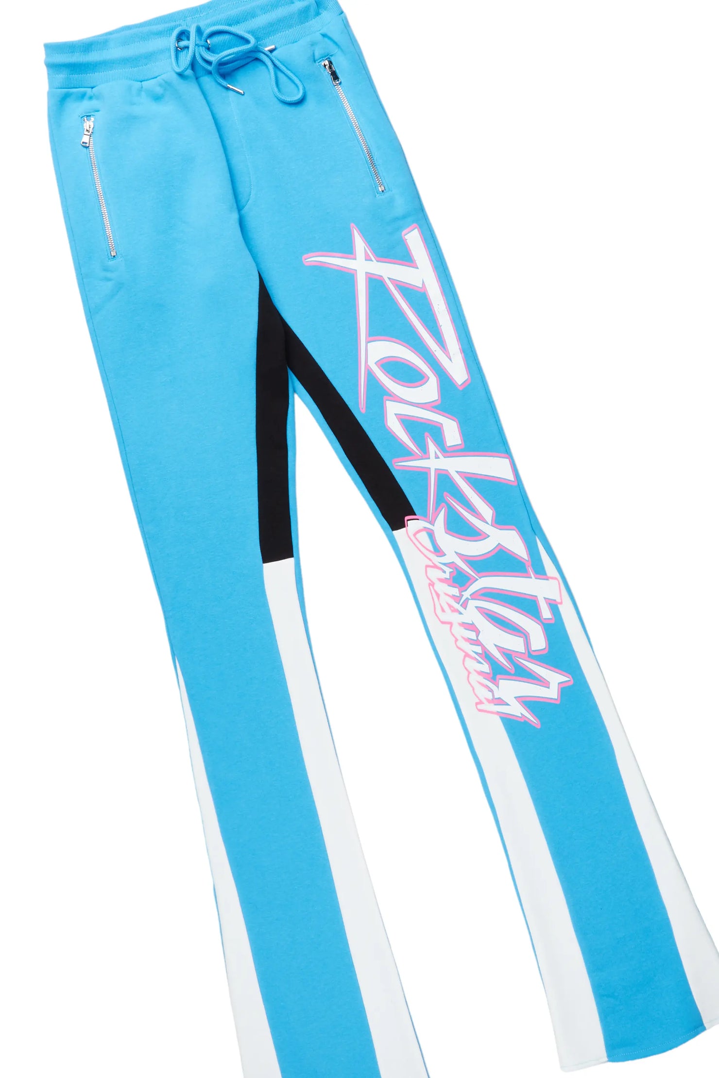 Kalibre Blue Hoodie/Stacked Flare Pant Set