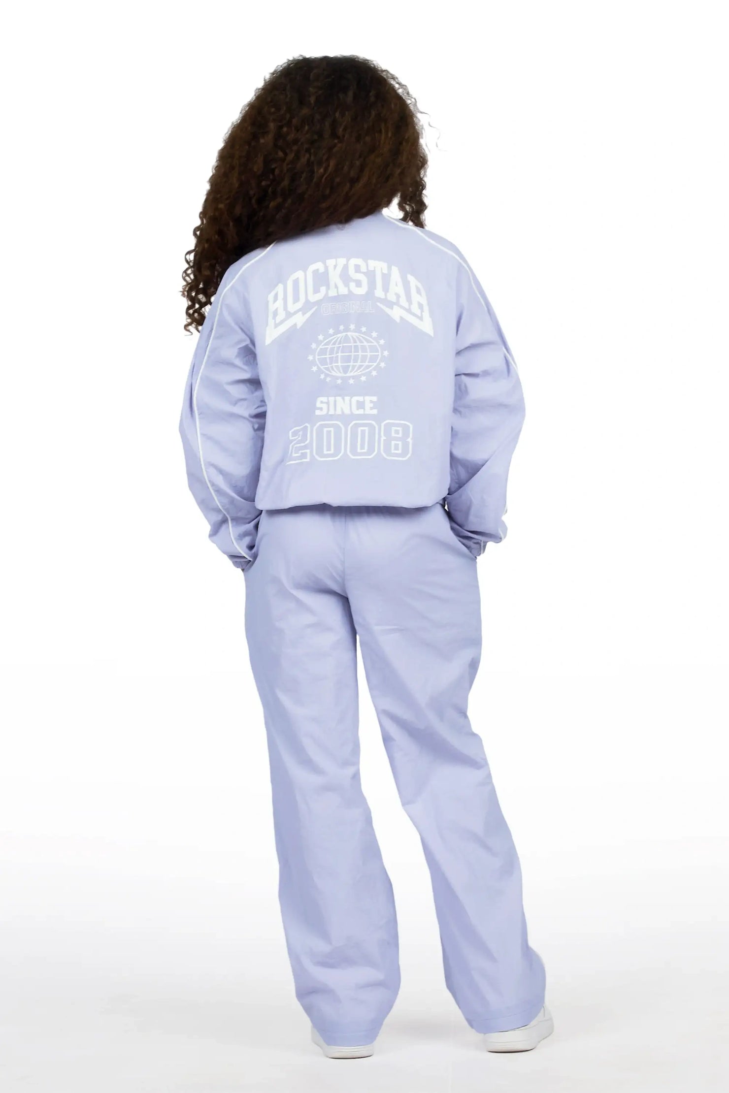 Girls Ventosa Lavender/Purple Windbreaker Jacket Track Set