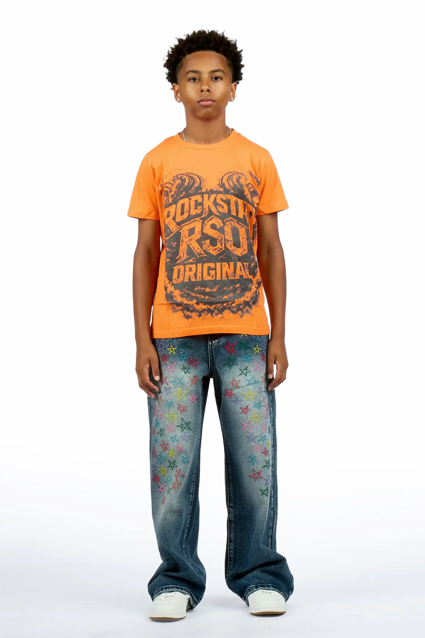 Boys Levi Denim Wash Baggy Fit Jean