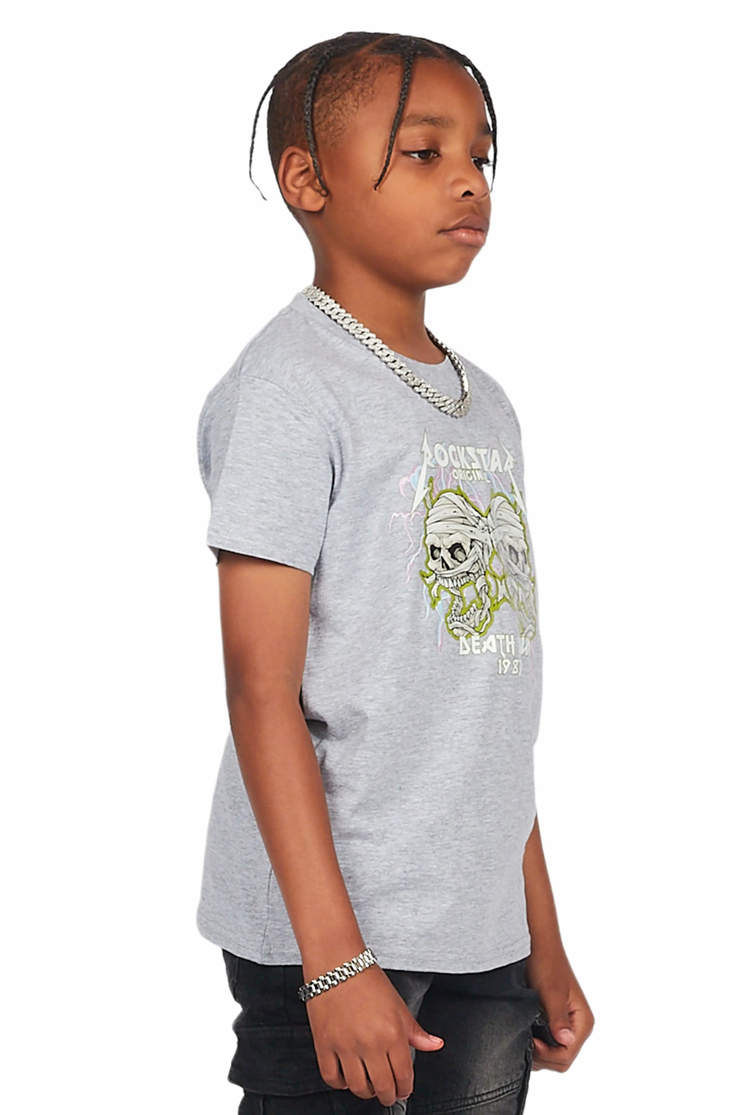 Boys Wilbur Grey Graphic T-Shirt