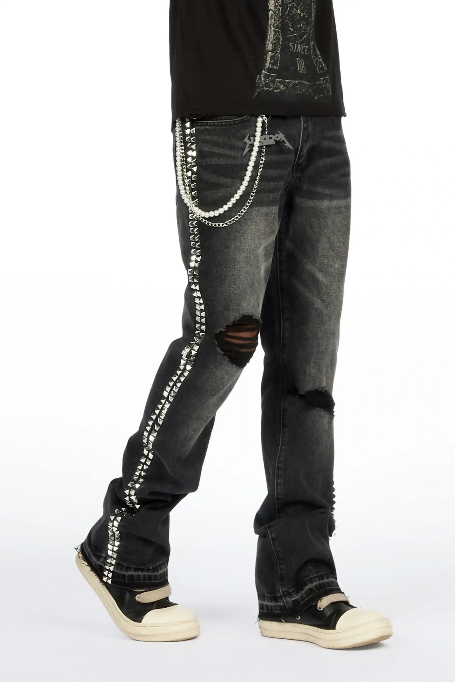 Tyce Black Pearl Stacked Fit Jean