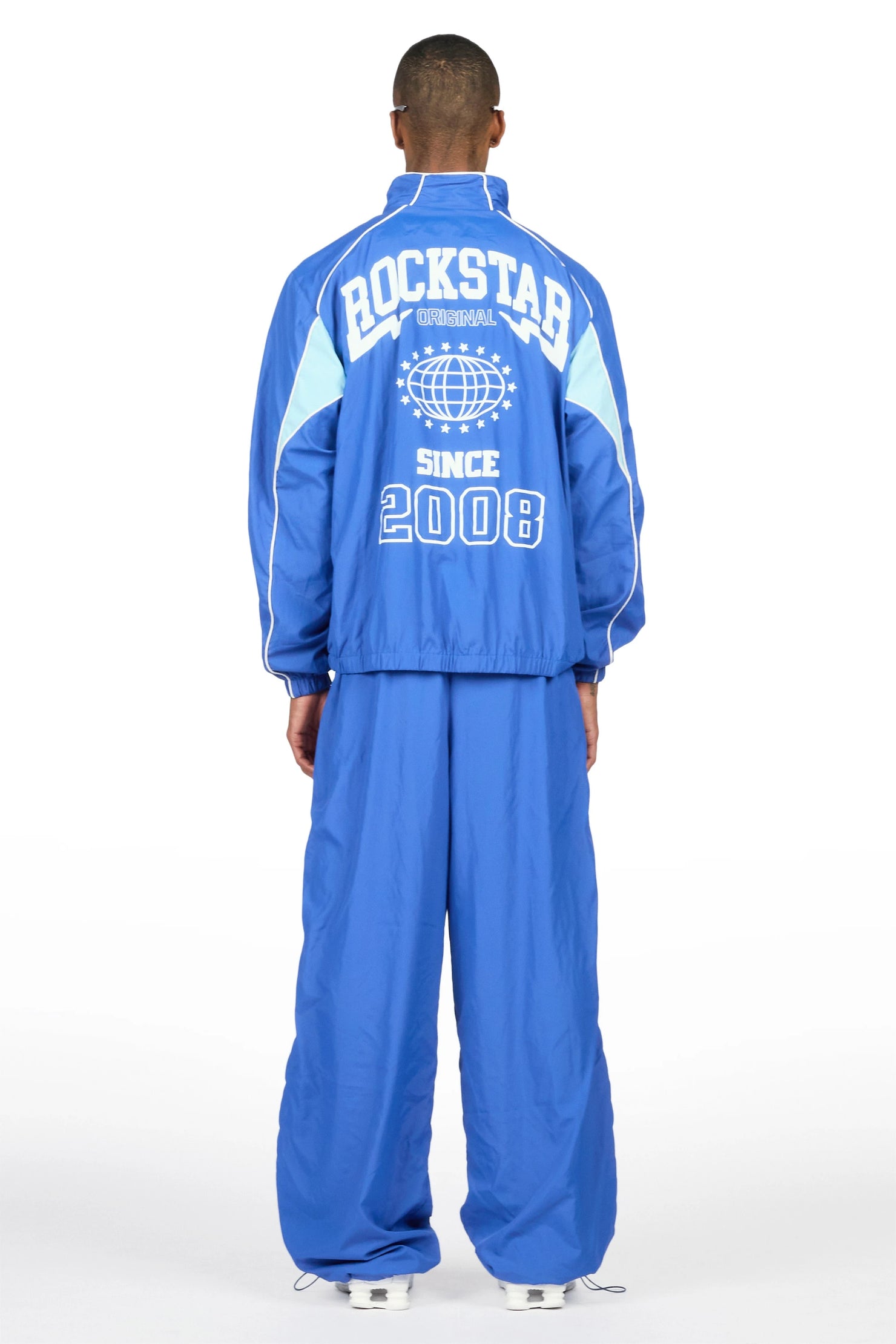 Ventoso Navy Windbreaker Baggy Fit Track Set