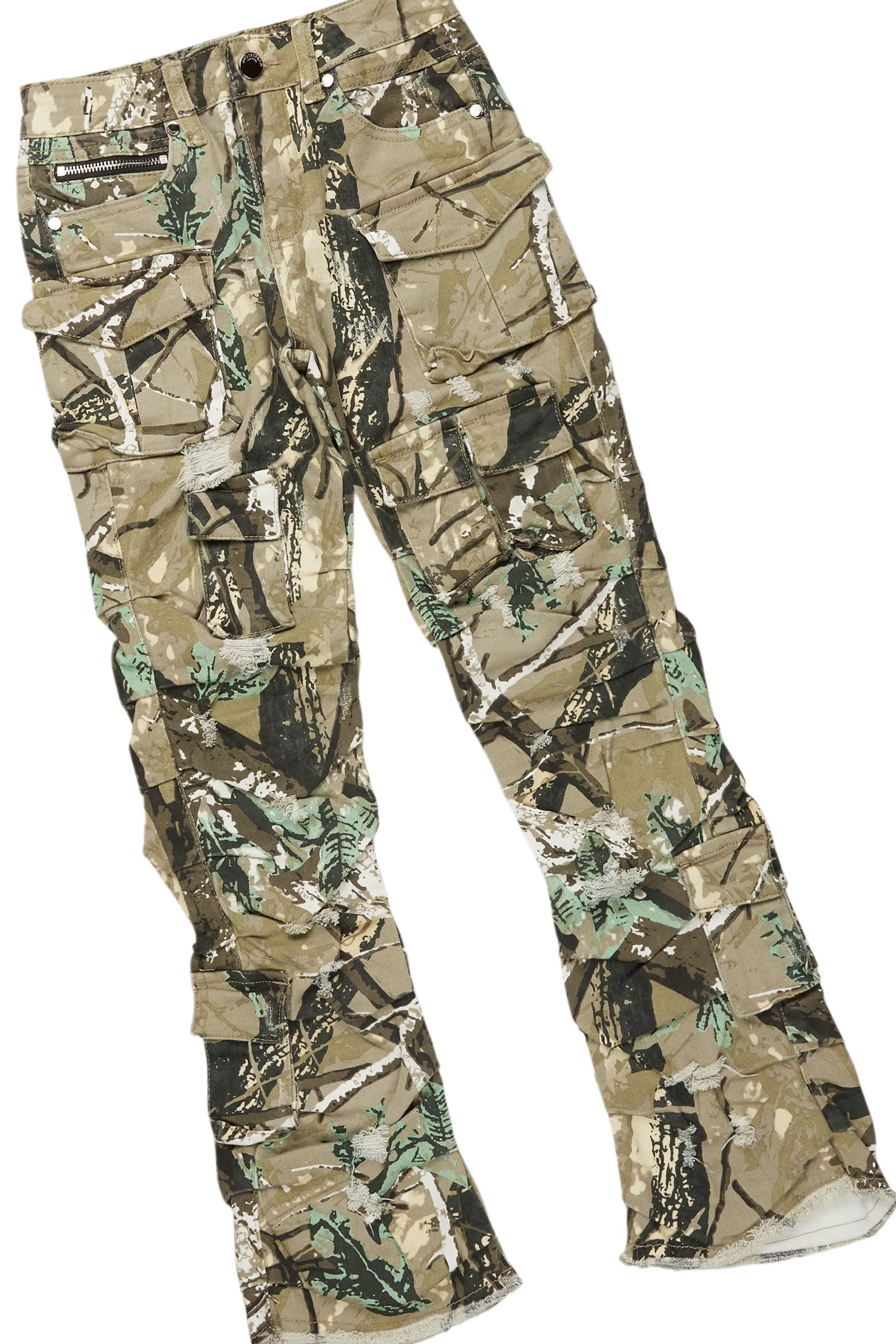 Boys Amos Grey T-Shirt/Stacked Flare Jean Set