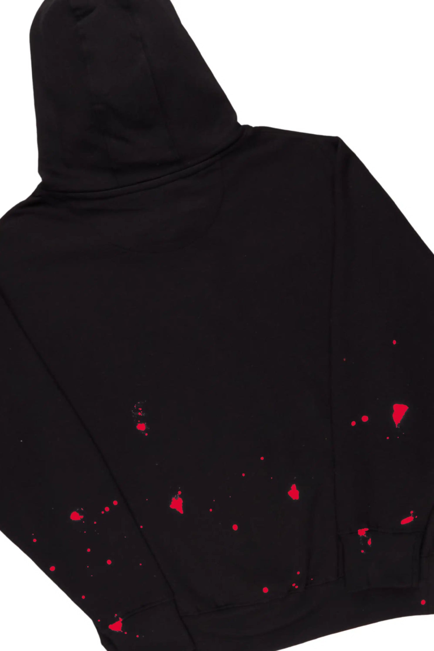 Raffer Black/Red Hoodie/Stacked Flare Pant Set
