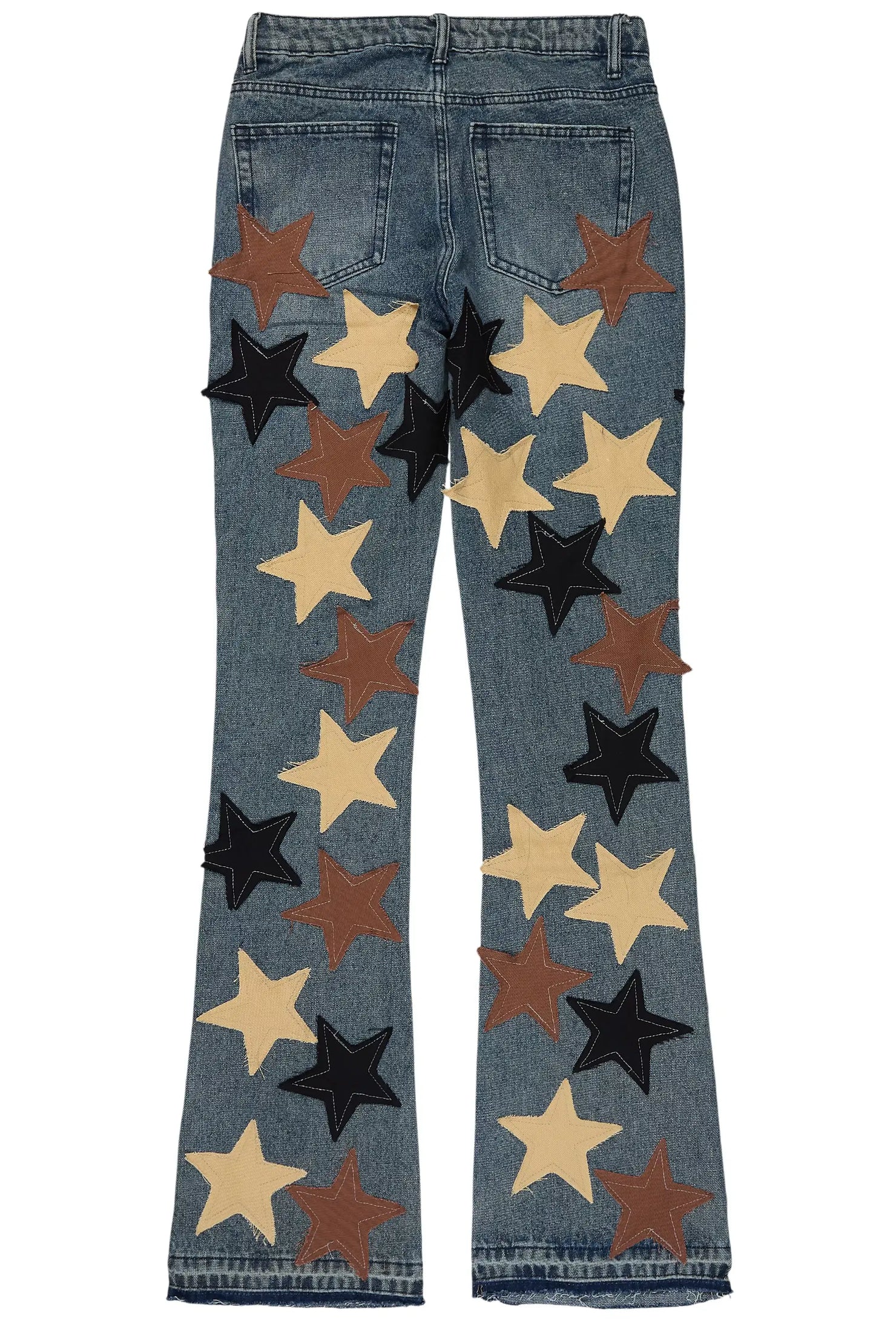 Starlena Tinted Wash Stacked Flare Jean