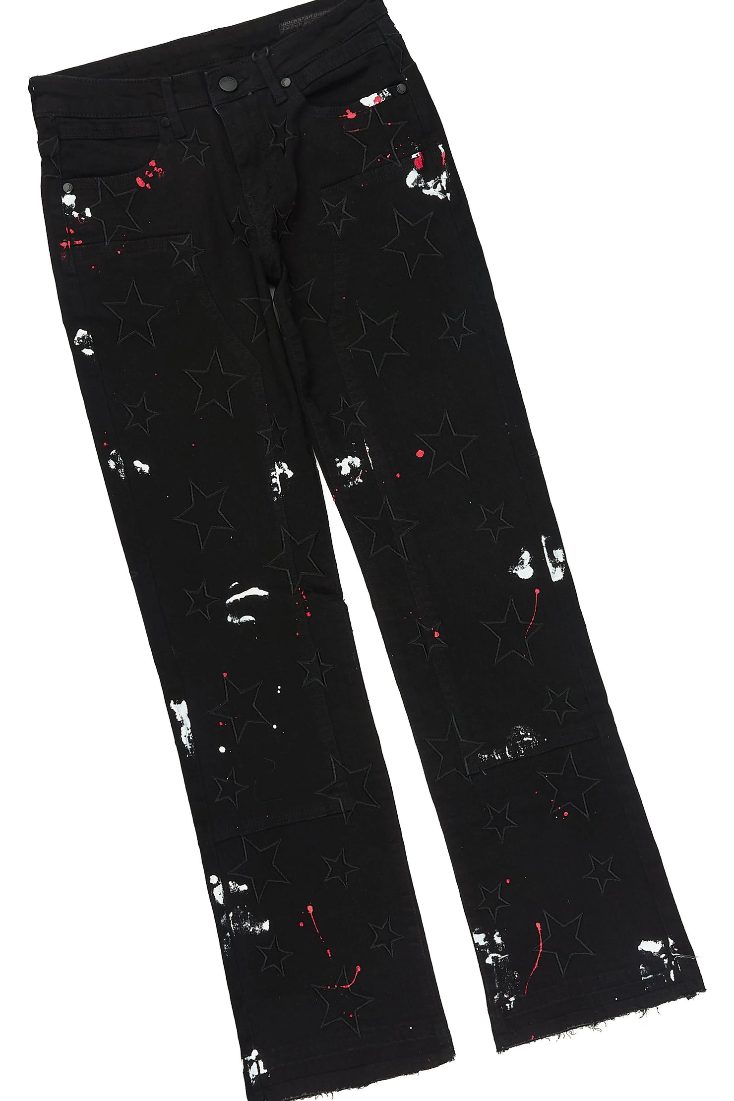 Boys Blade White/Black T-Shirt Stacked Painter Jean Set