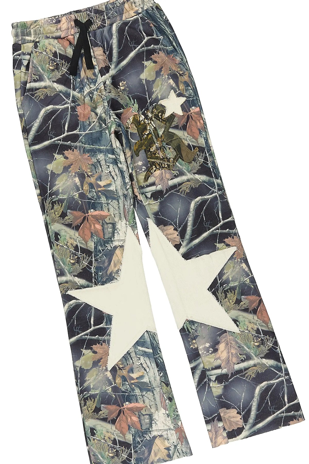 Boys Delgero Heather Grey/Camo Long Sleeve T-Shirt Track Set