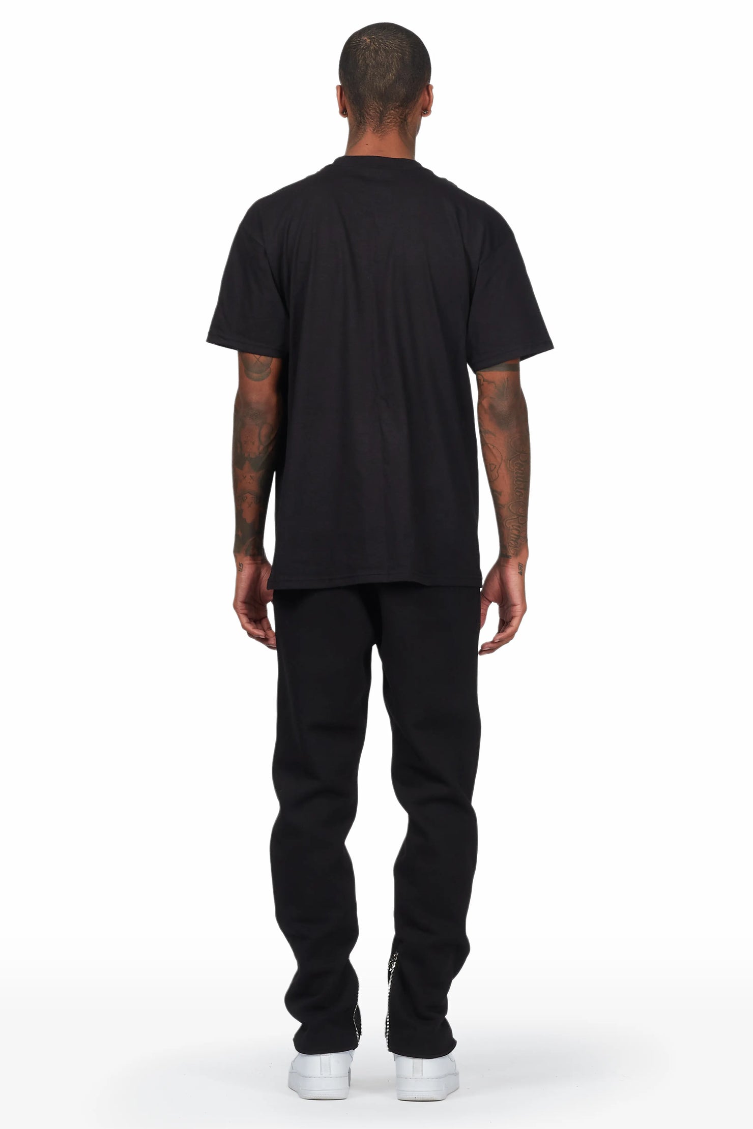 Westy Black T-Shirt Slim Fit Track Set