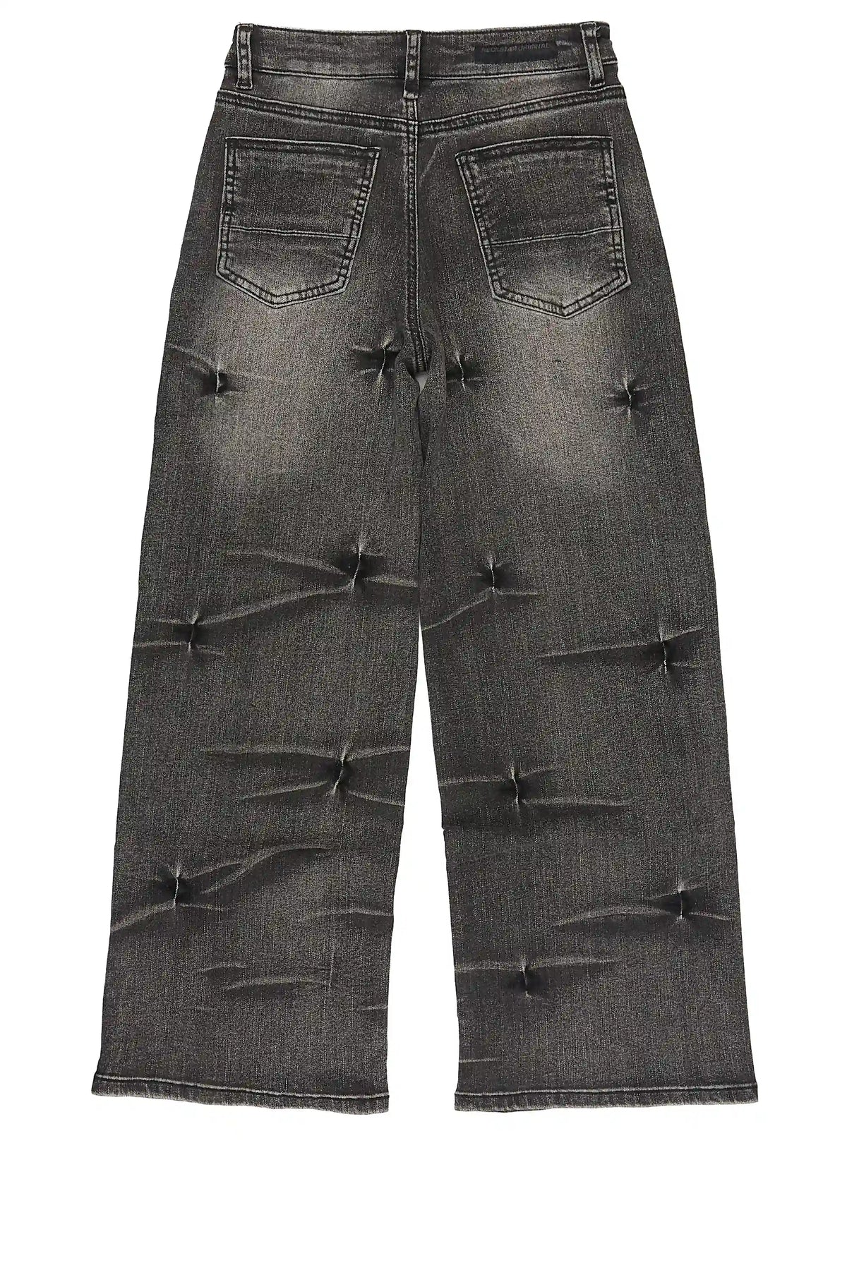 Girls Emiliana Washed Black Relaxed Fit Jean
