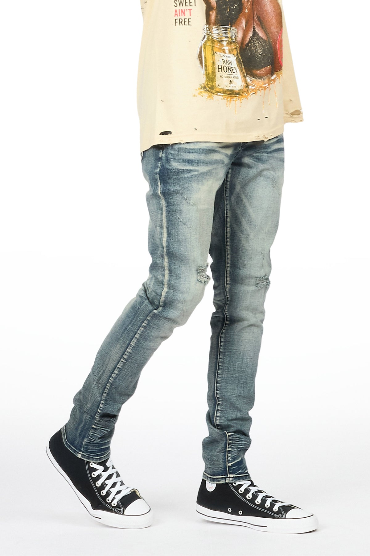 Macker Dark Blue Slim Fit Jean