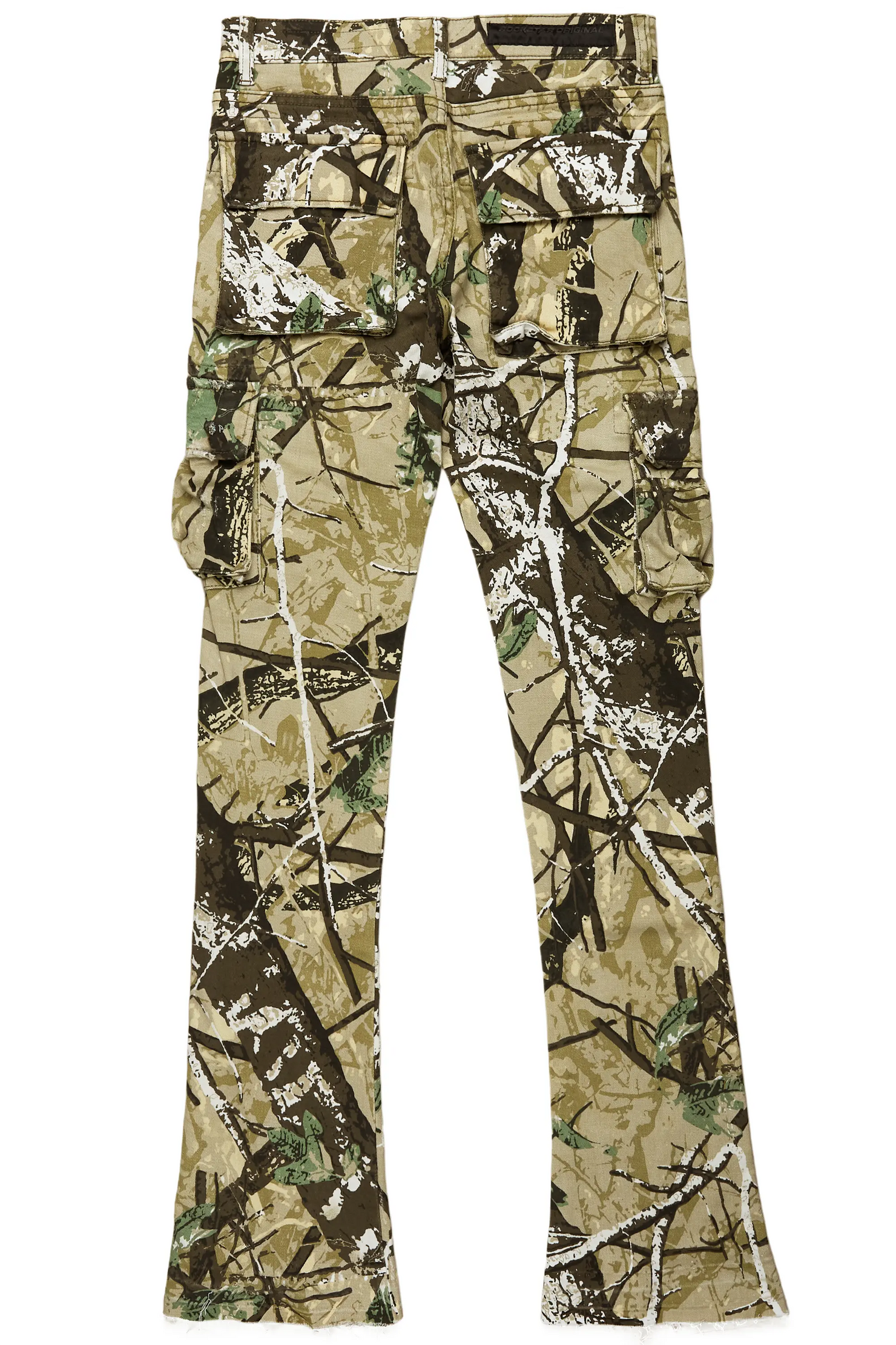 Kirrem Tree Camo Stacked Flare Jean