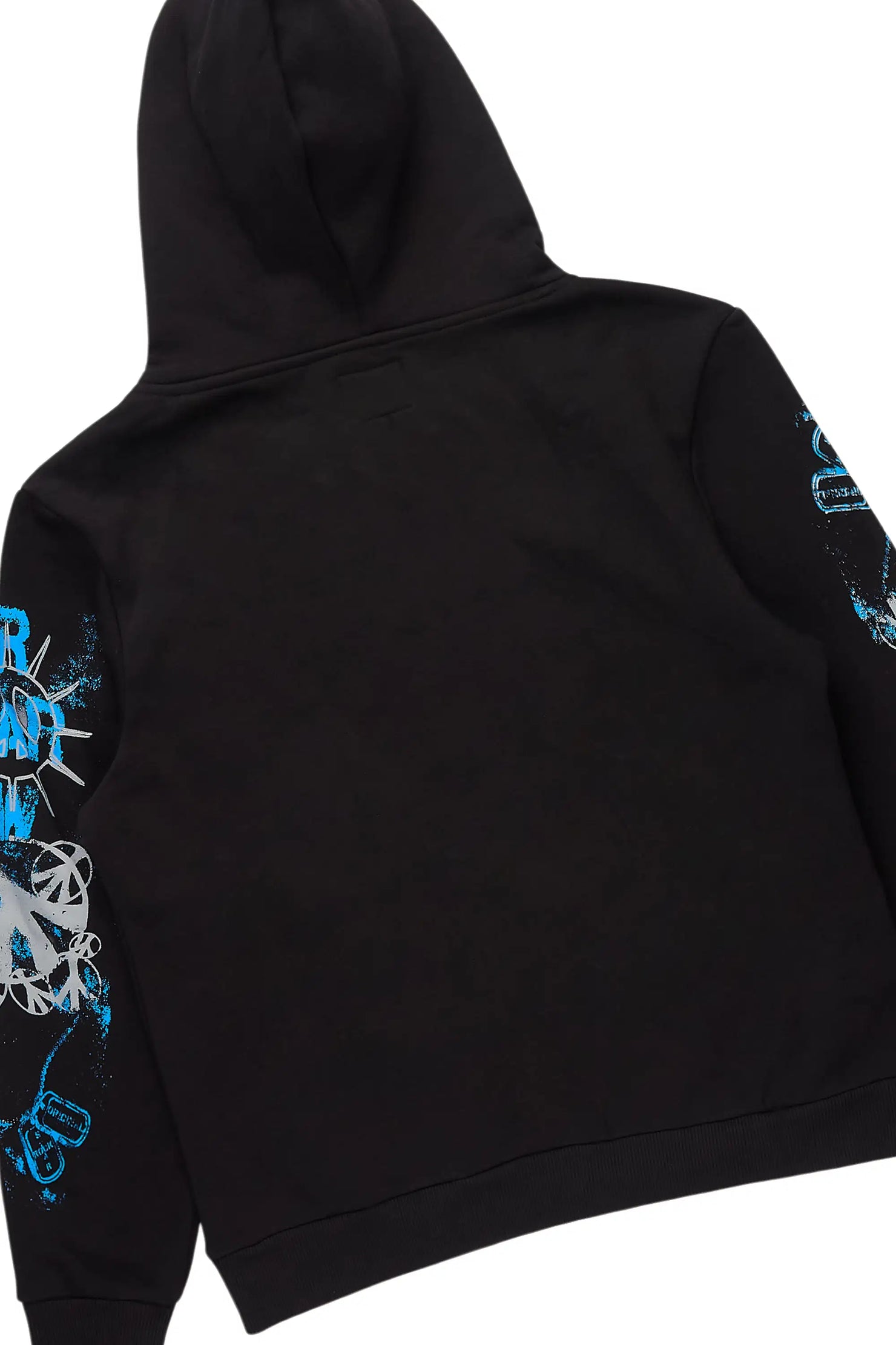 Zare Black/Blue Hoodie/Super Stacked Track Set