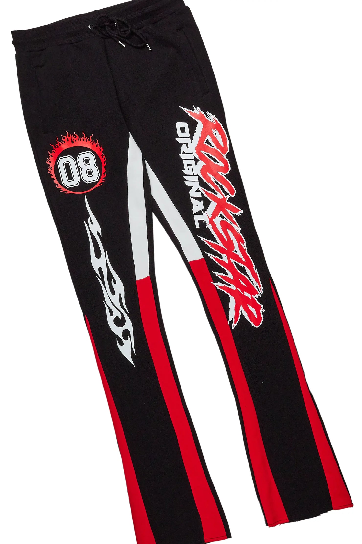 Draven Black/Red T-Shirt Stacked Flare Trackset