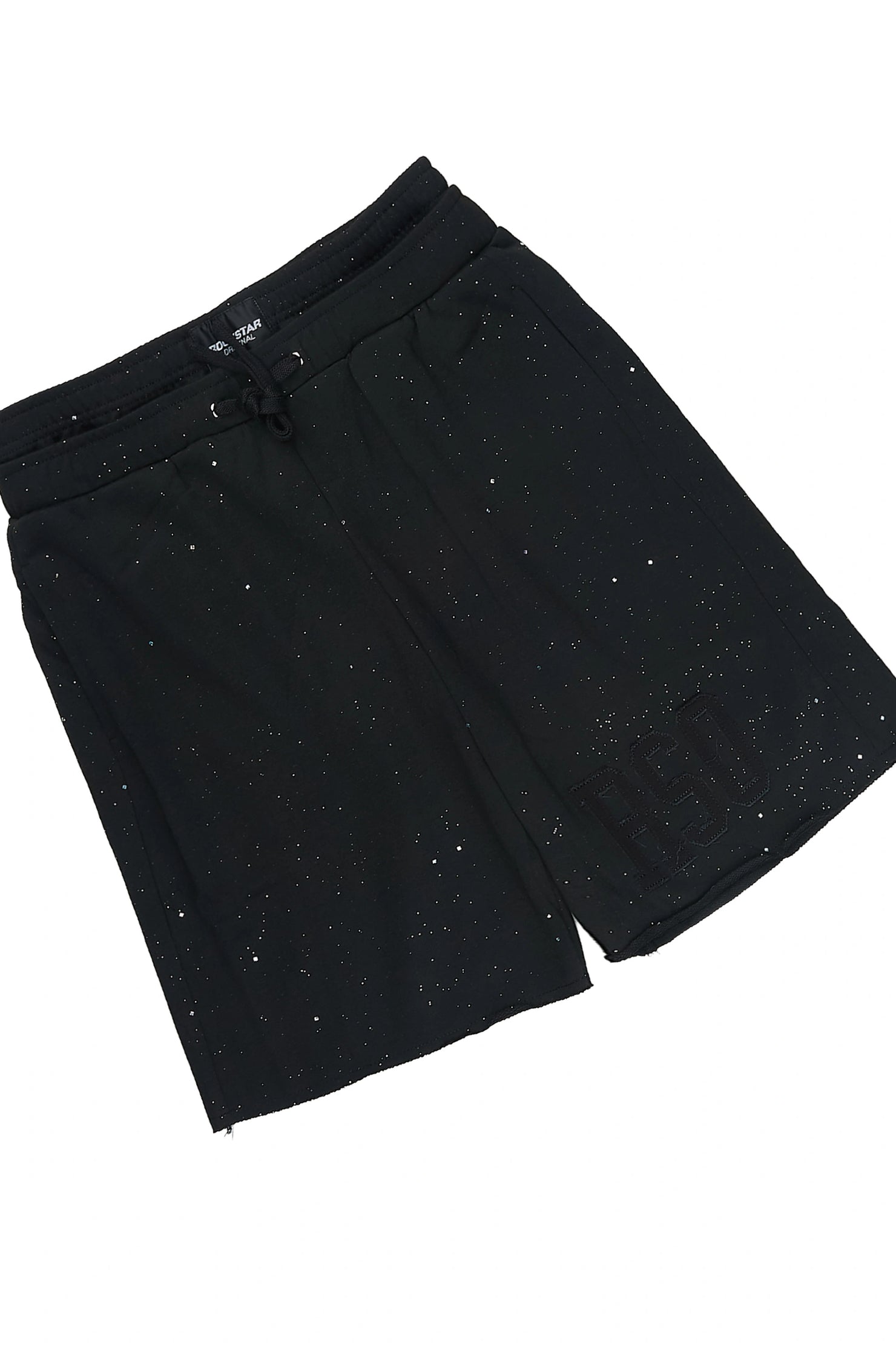 Boys Akila Black Hoodie Double Waisted Short Set