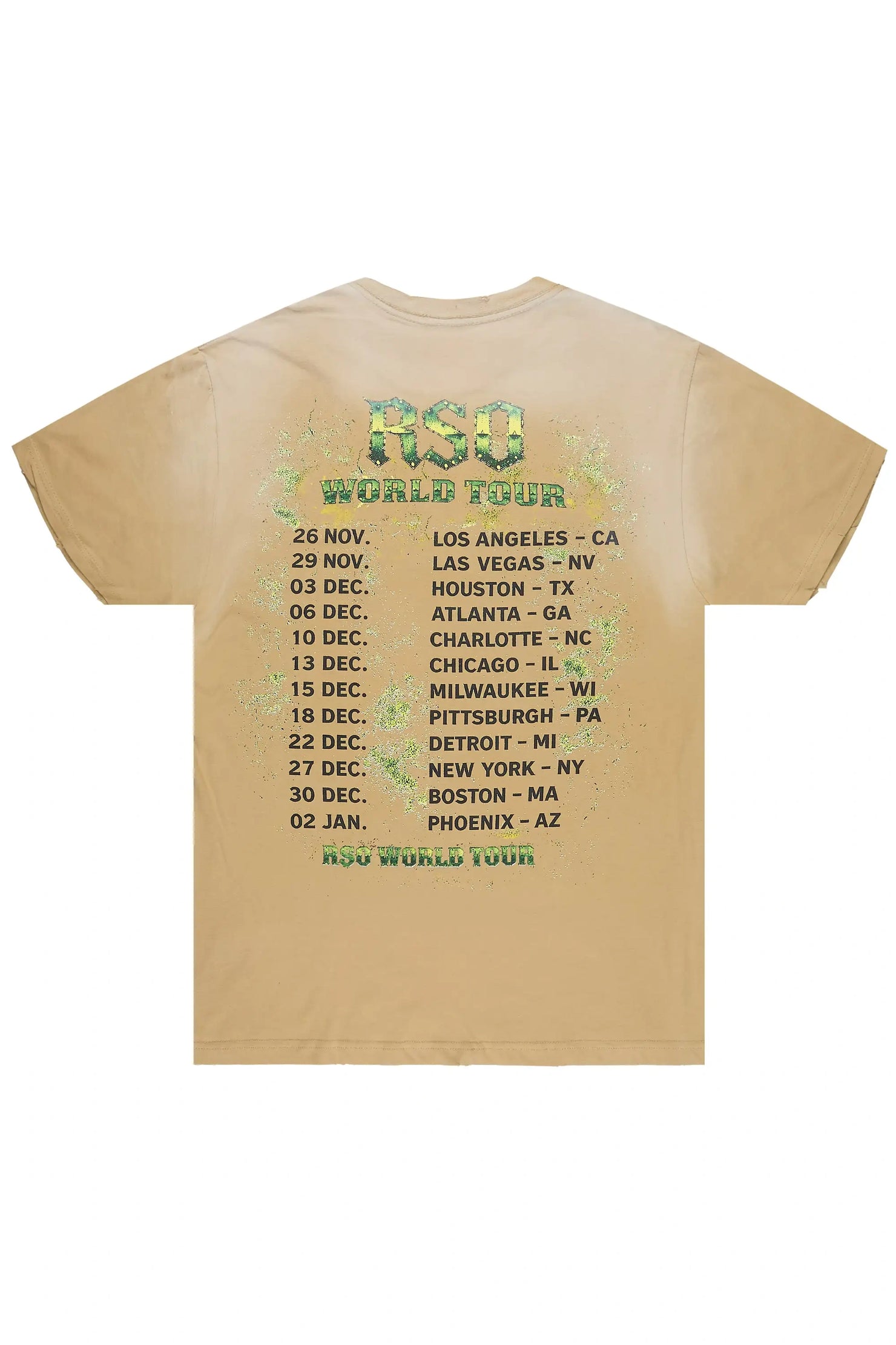 Mack Beige Oversized Graphic T-Shirt
