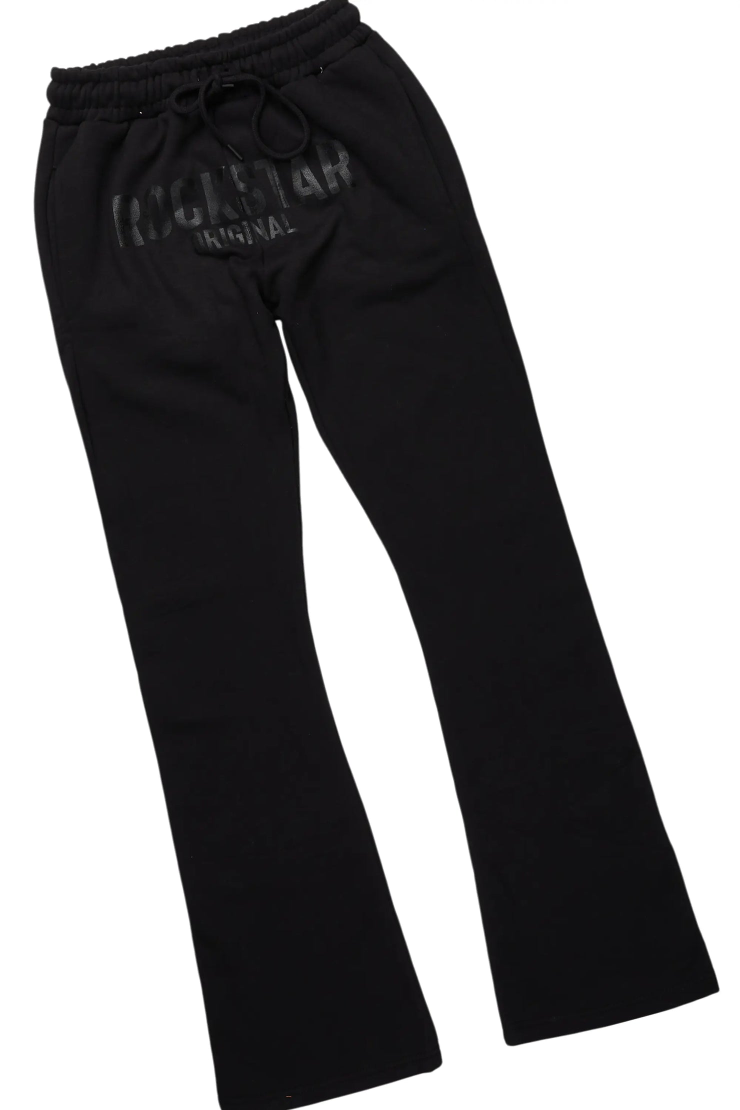 Sana Black/Black T-Shirt/Stacked Track Pant Set