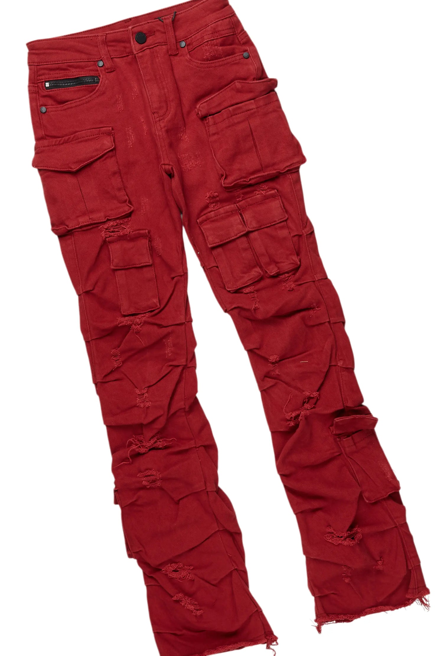 Boys Matild Black T-Shirt/Stacked Flare Jean Set