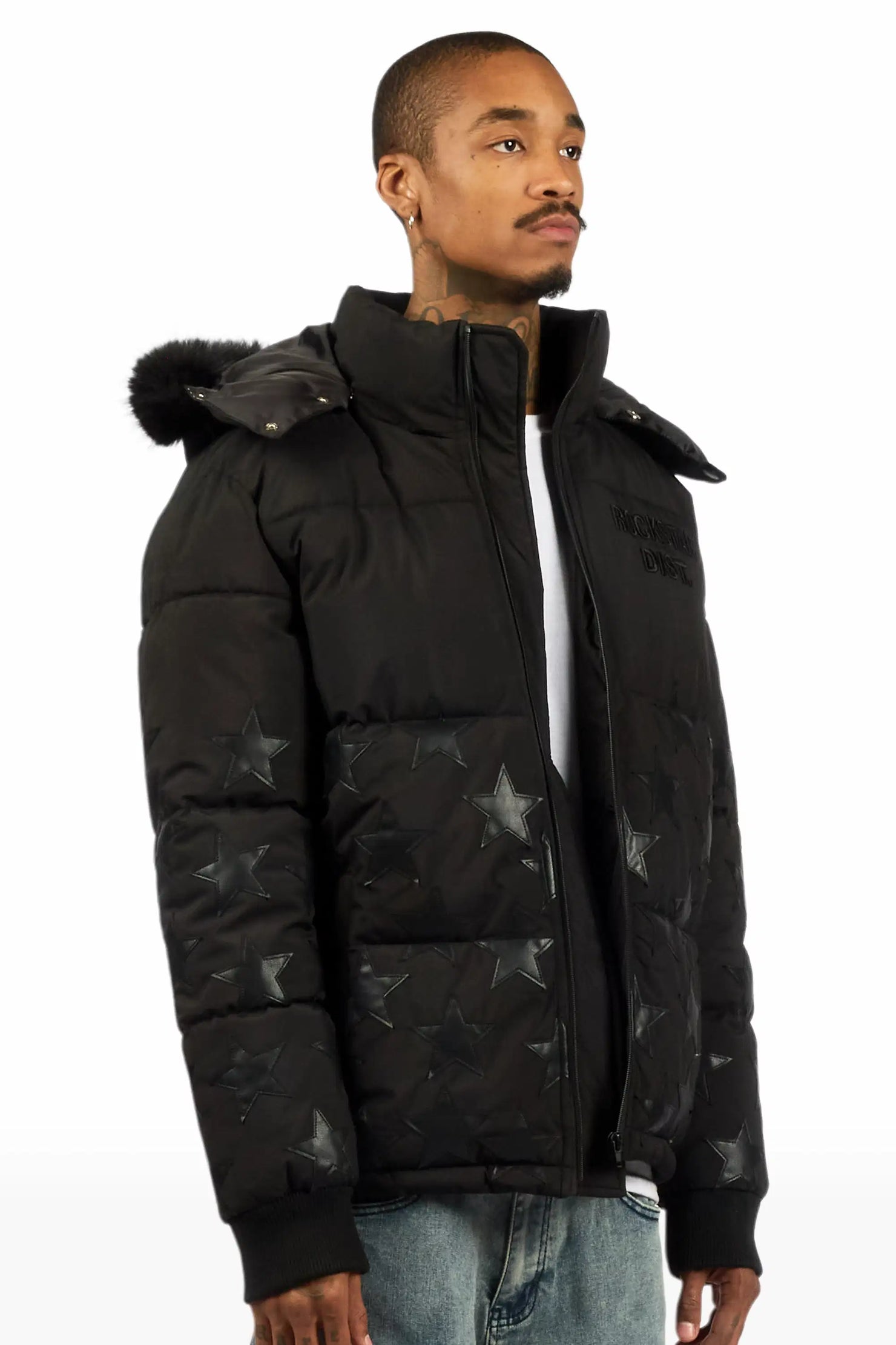 Starlane Black Puffer Jacket