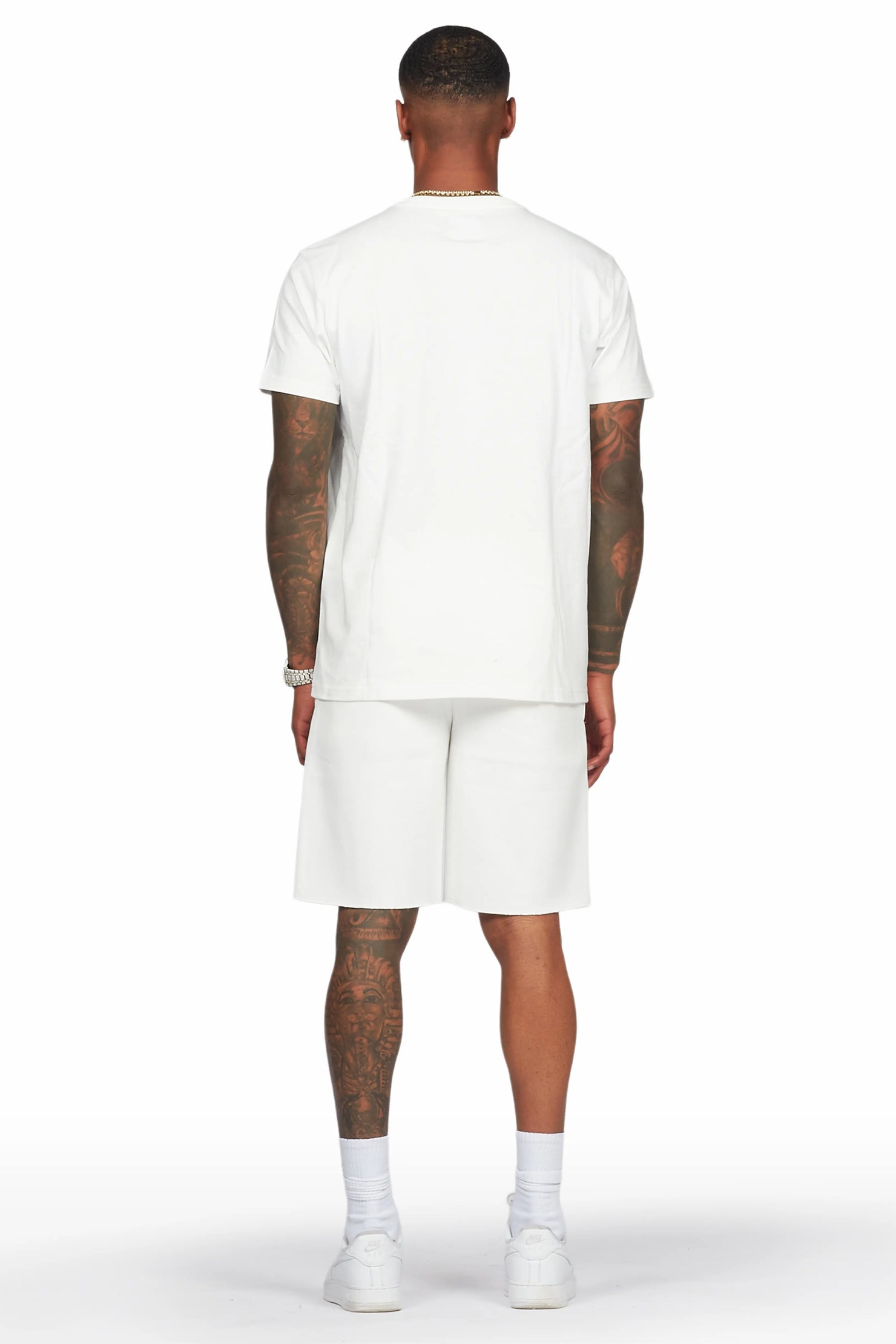 Highya White T-Shirt/Short Set