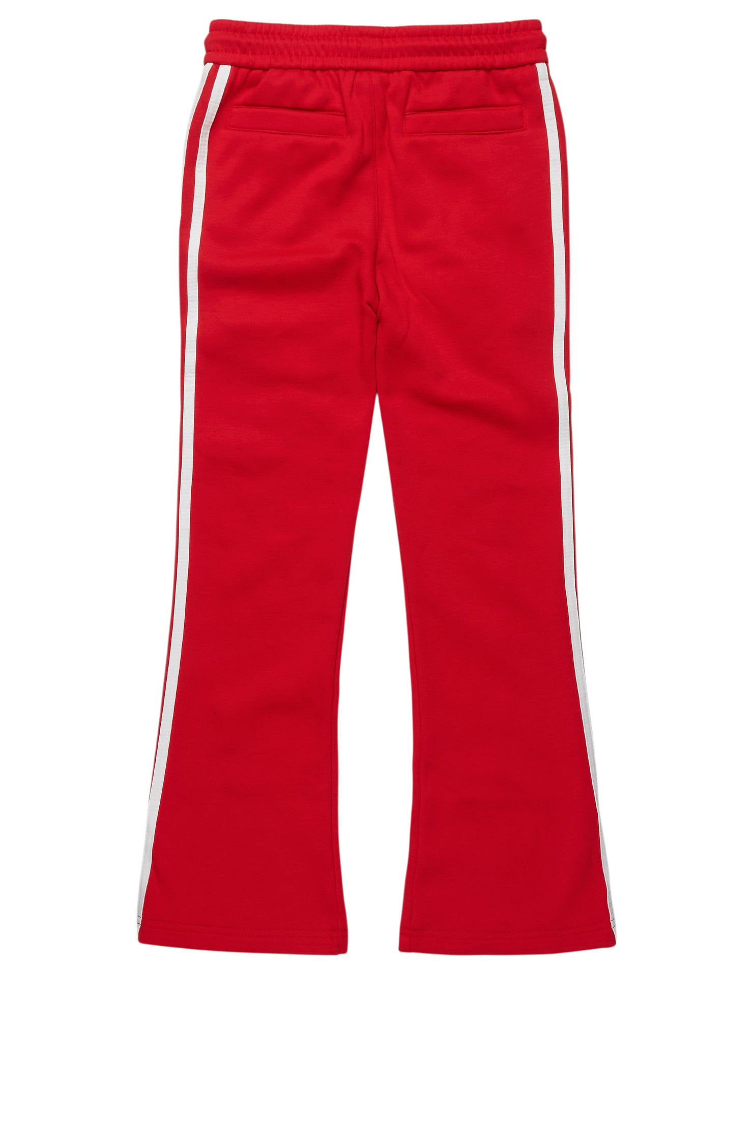 Boys Gerrit Red Stacked Baggy Track Pant