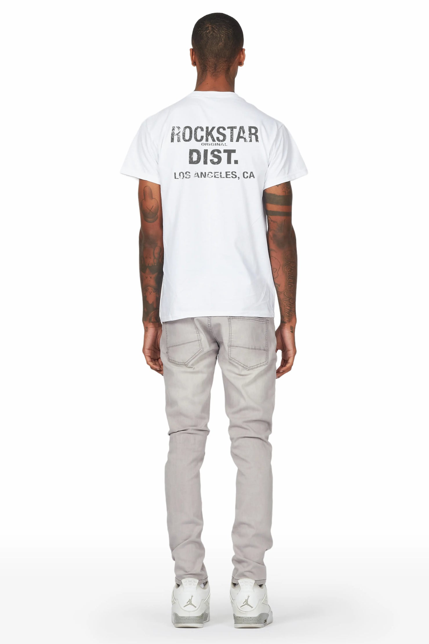 Lake White/Grey T-Shirt/Slim Fit Jean Bundle