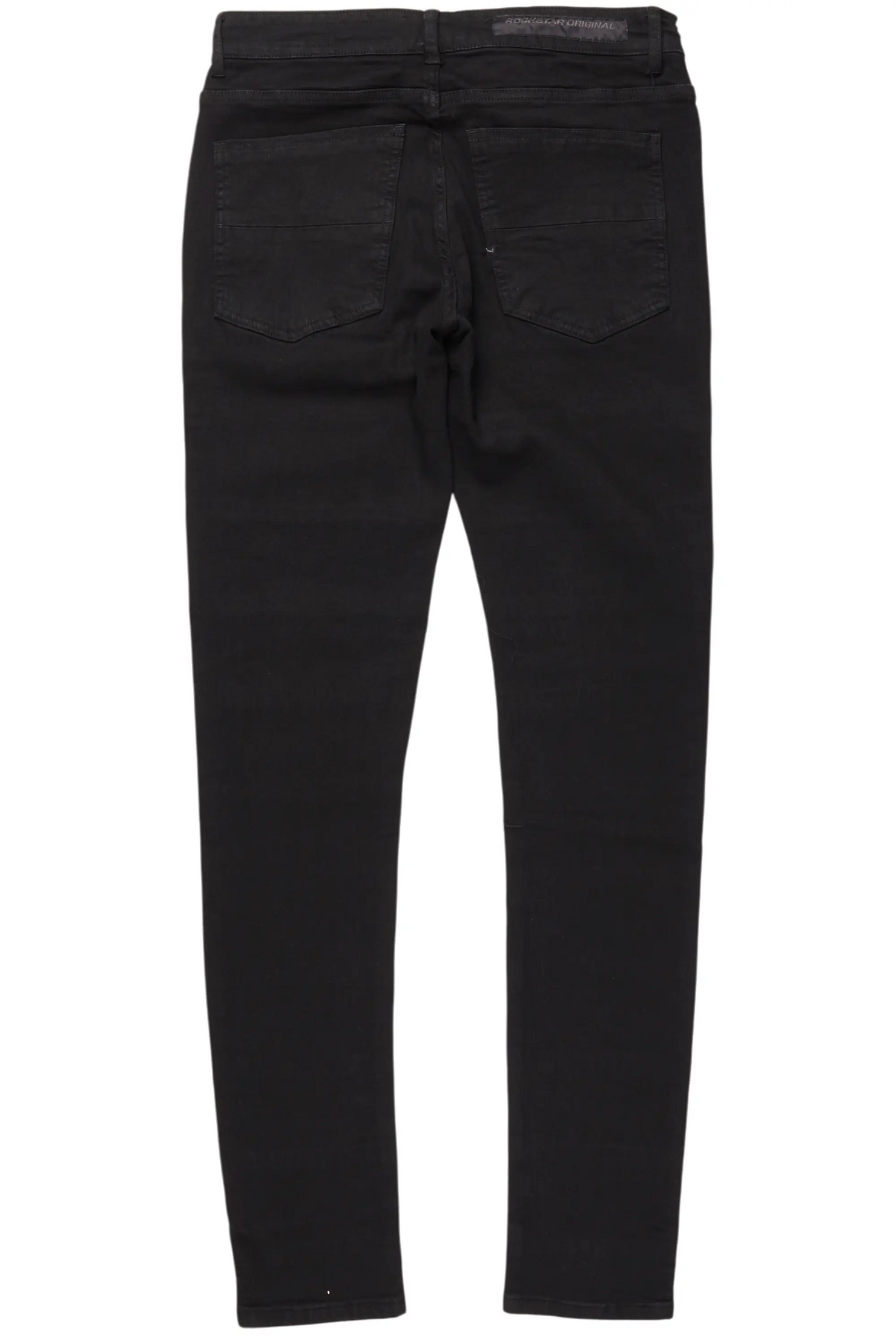 Waylon Jet Black  Frayed Slim Fit Jean