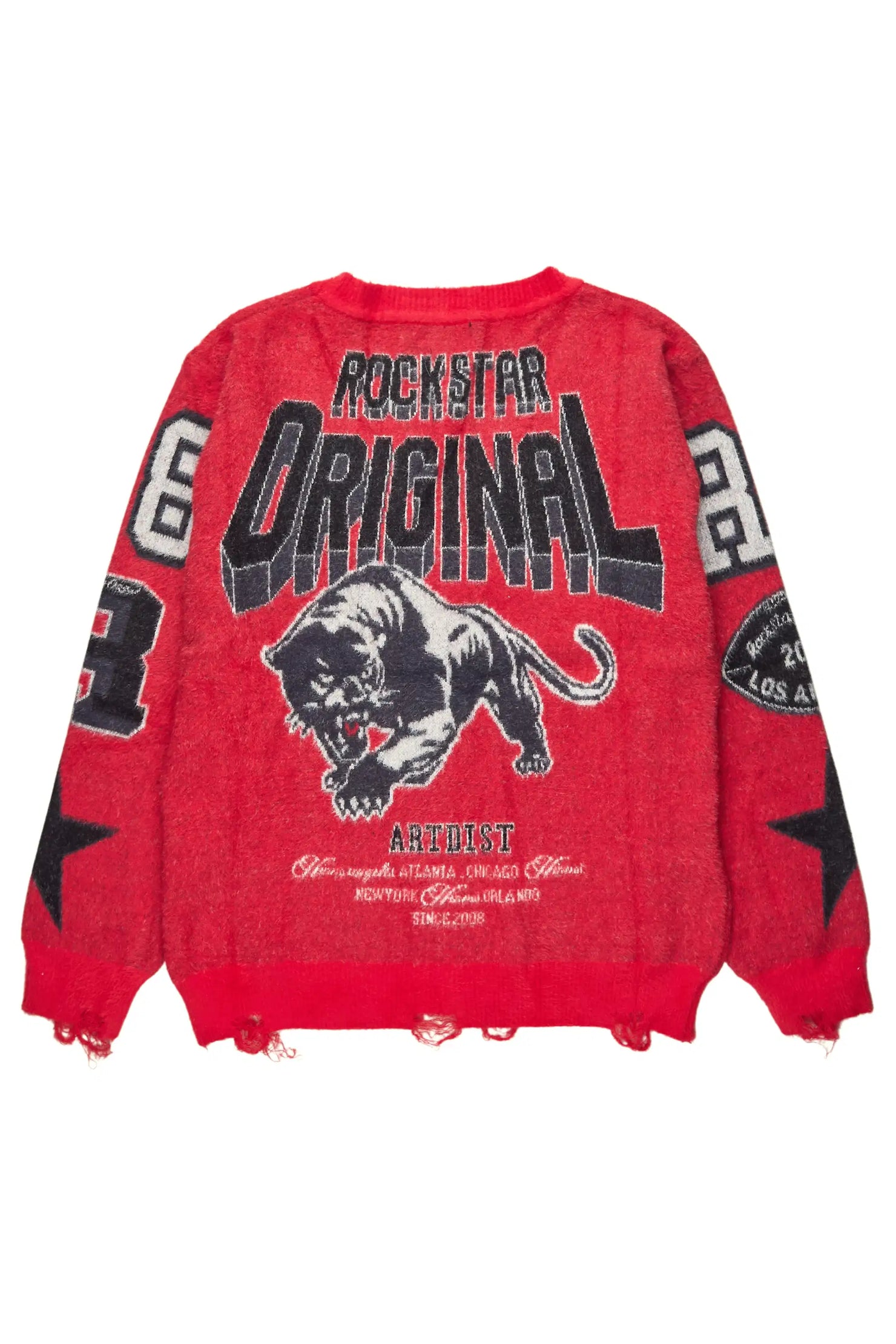Delling Red Knit Sweater