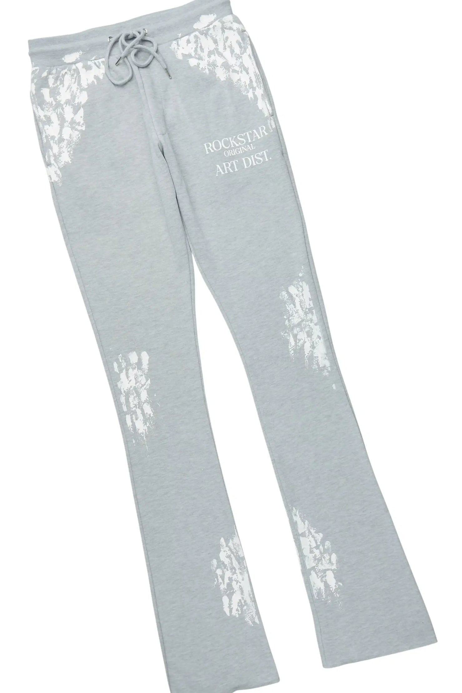 Filip Heather Grey Hoodie/Stacked Pant Track Set