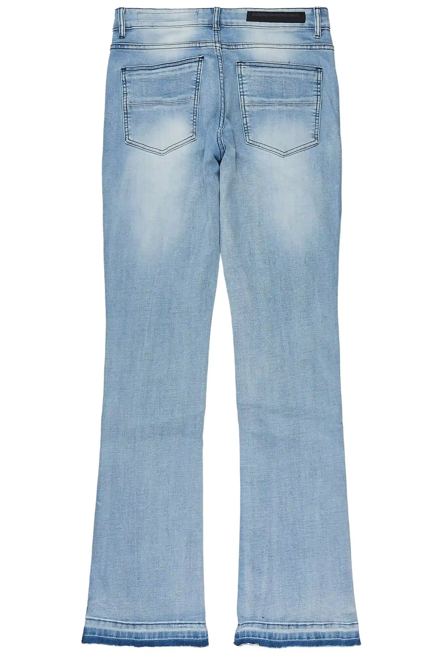 Racier Blue Stacked Fit Jean