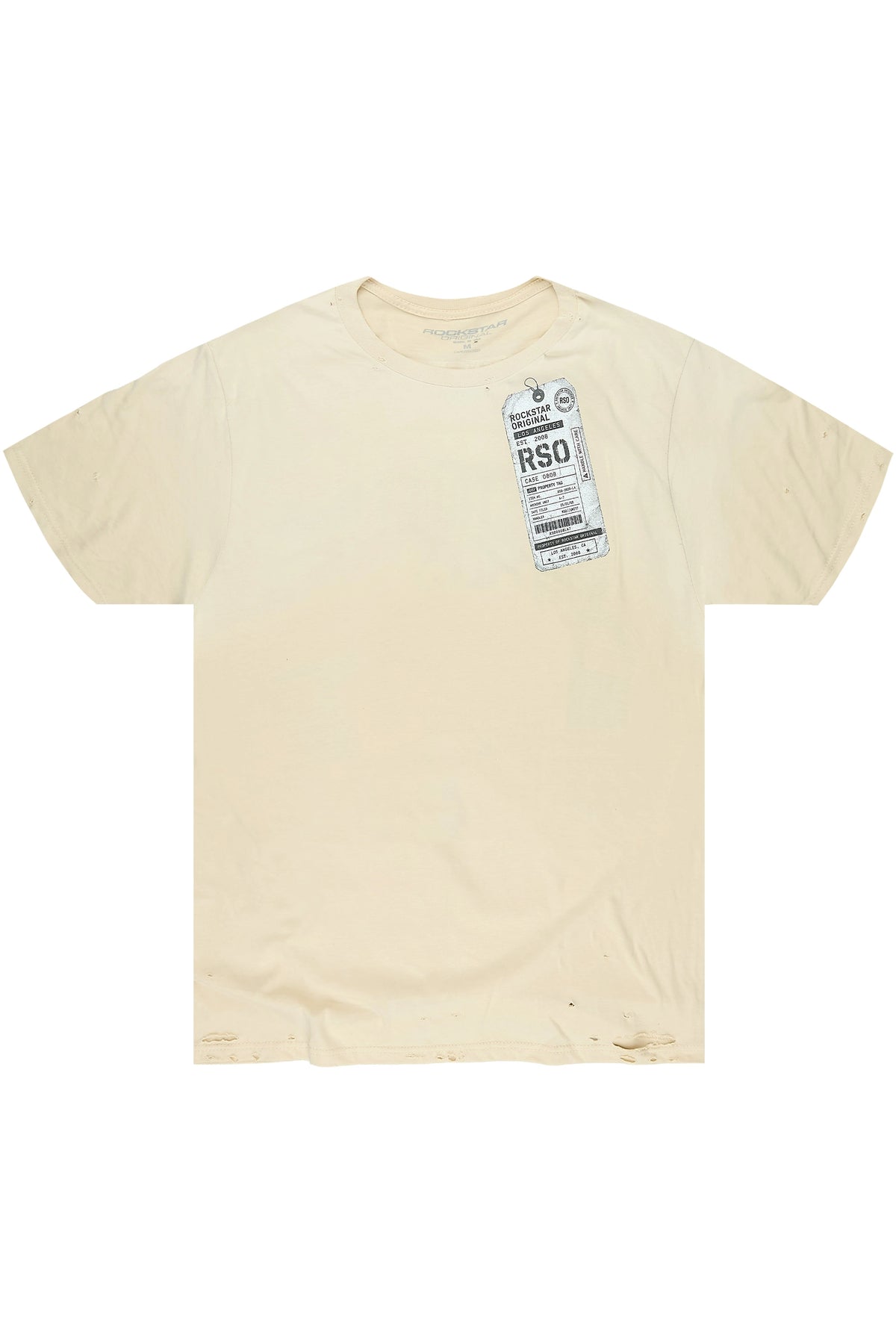 Hex Tan Oversized Graphic T-Shirt
