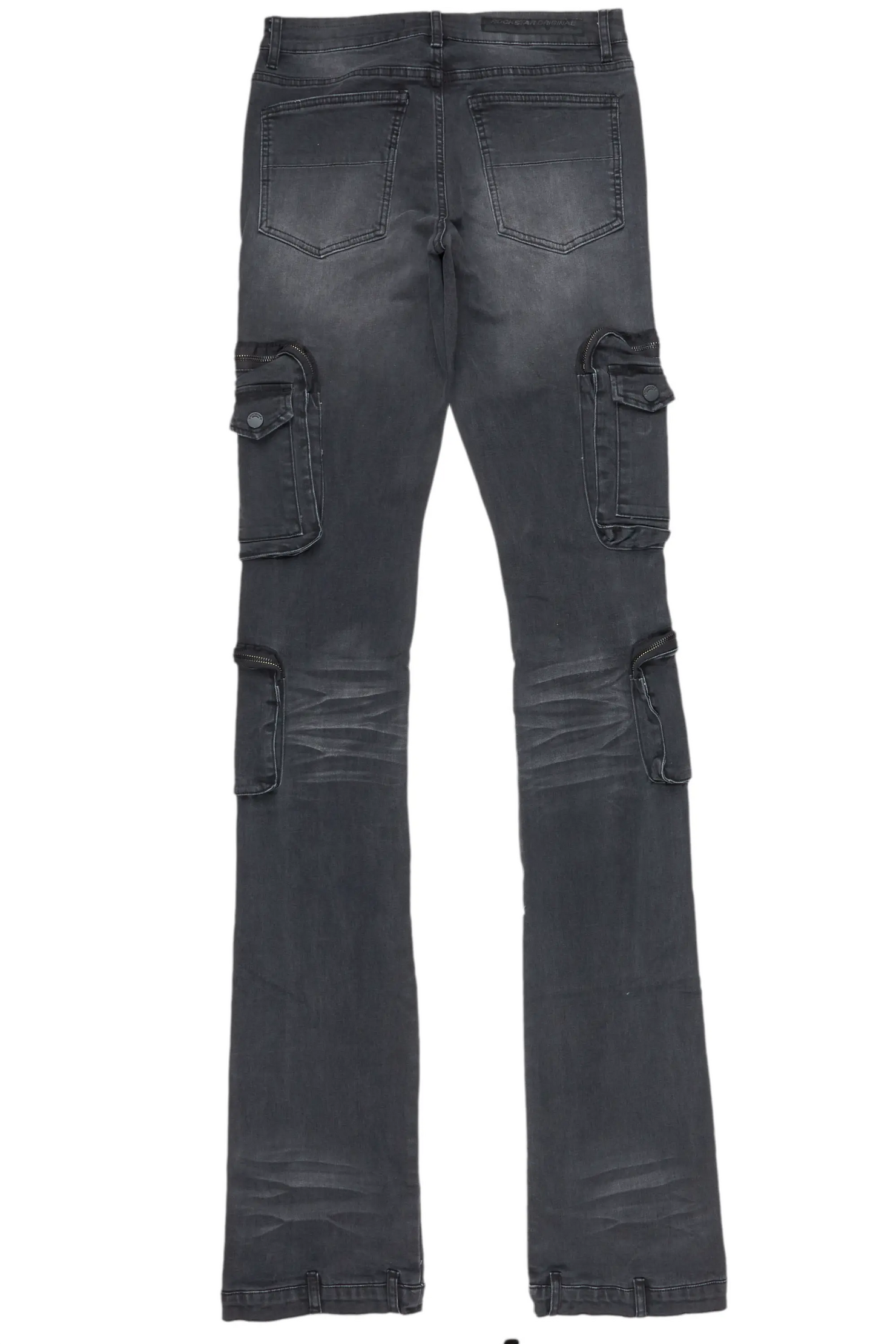 Shane Grey Wash Super Stacked Flare Jean