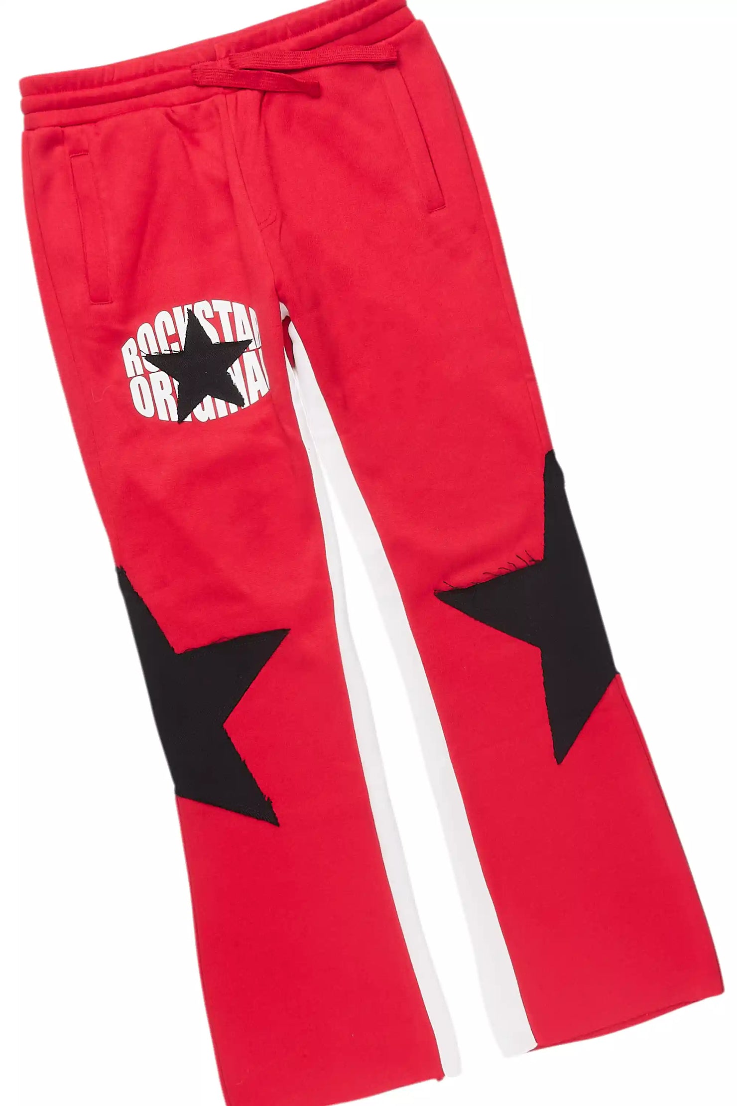 Boys States Red/Black Long Sleeve T-Shirt Track Set