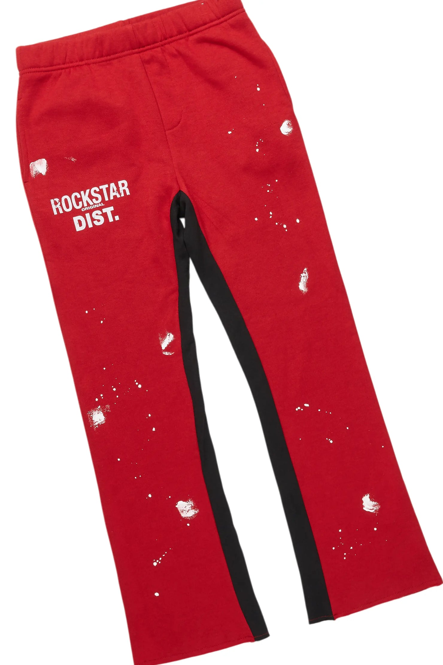 Boys Raffer Red Stacked Pant Set