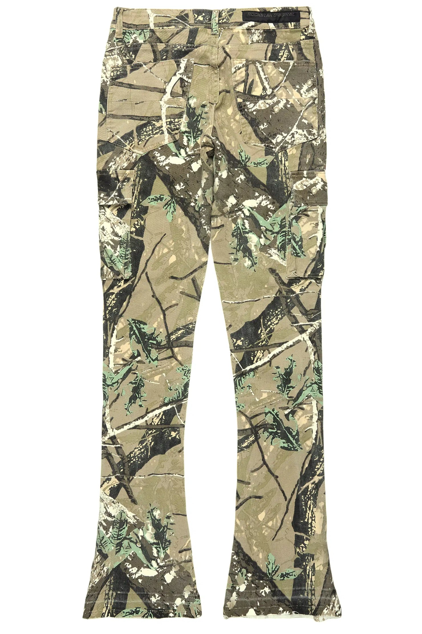 Aftermath Tree Camo Stacked Flare Jean