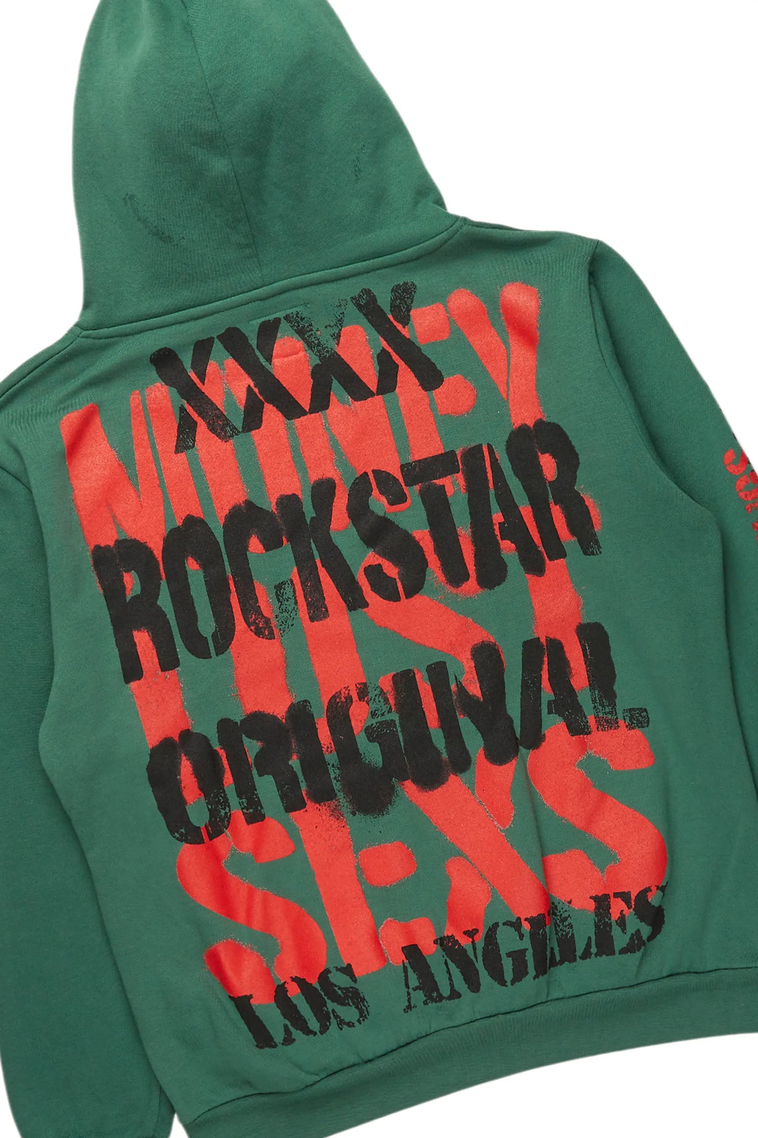 Omer Green Hoodie/Baggy Track Pant Set