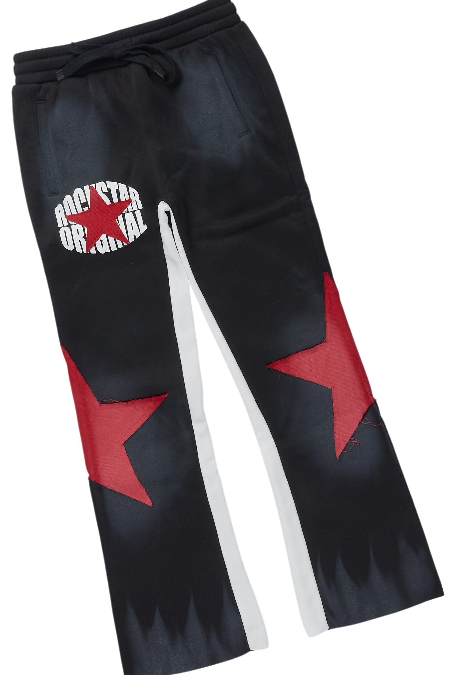 Girls Kallyah Black/ Red  T-Shirt Stacked Set