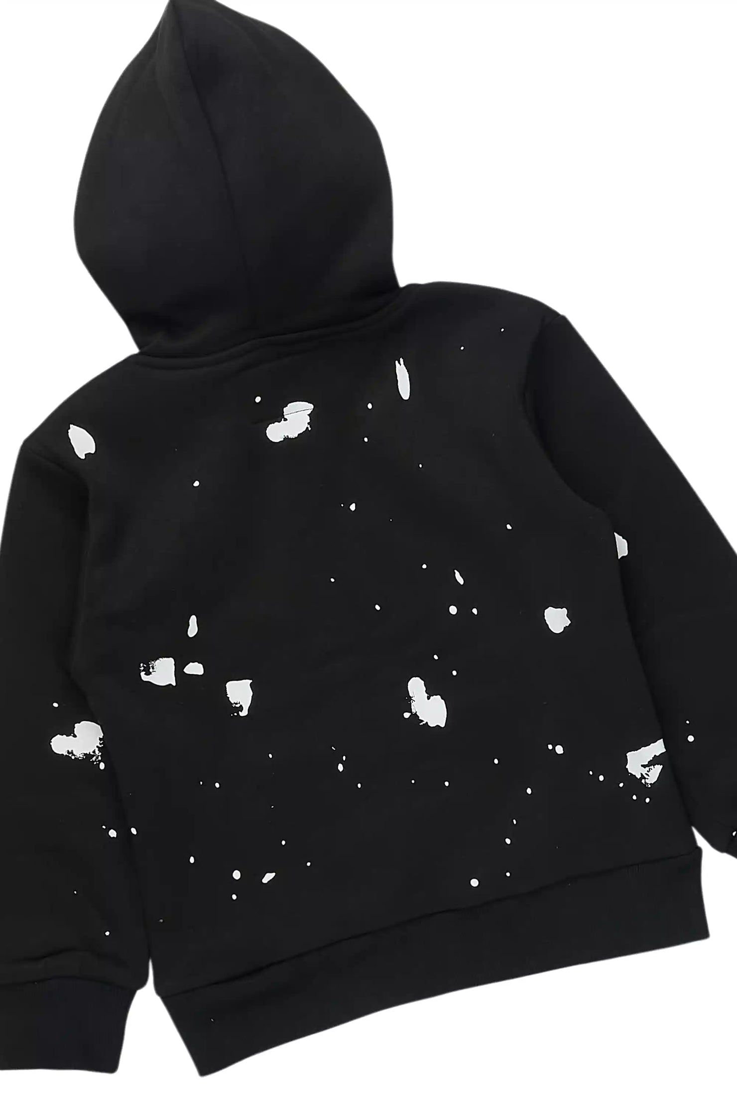 Girls Halloway Black Zip Up Stacked Flare Track Set