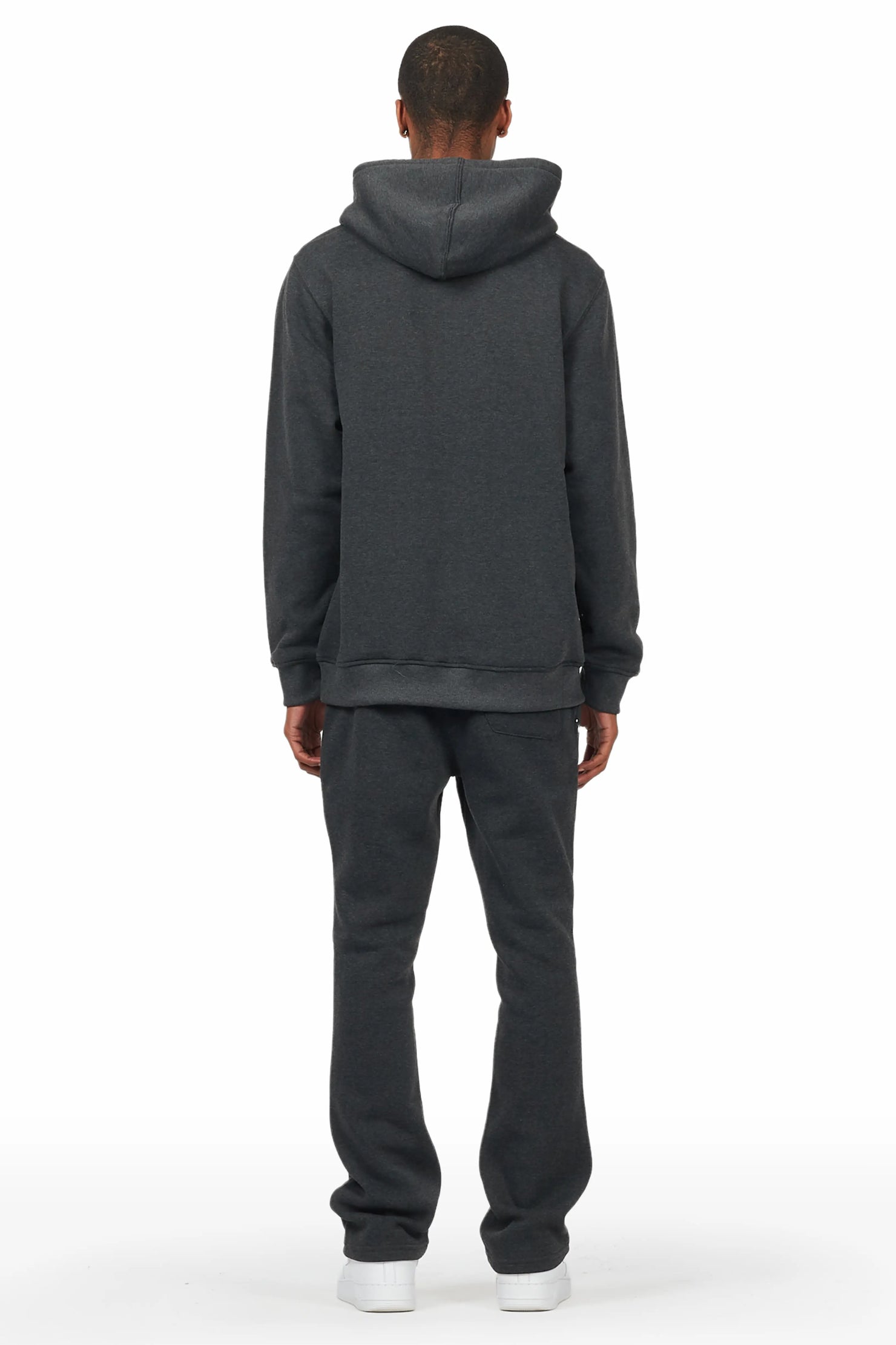 Scottie Charcoal/Yellow Paint Splatter Hoodie/Stacked Flare Track Set