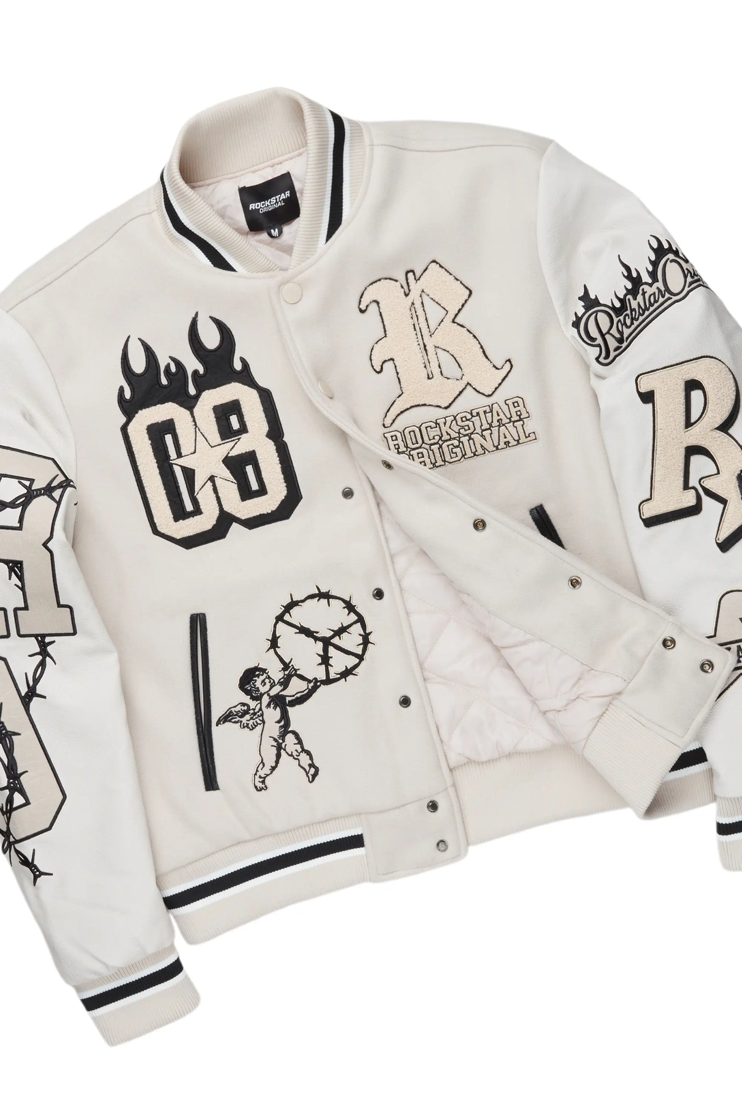 Rune Beige Varsity Jacket & Nand Baggy Jean Bundle