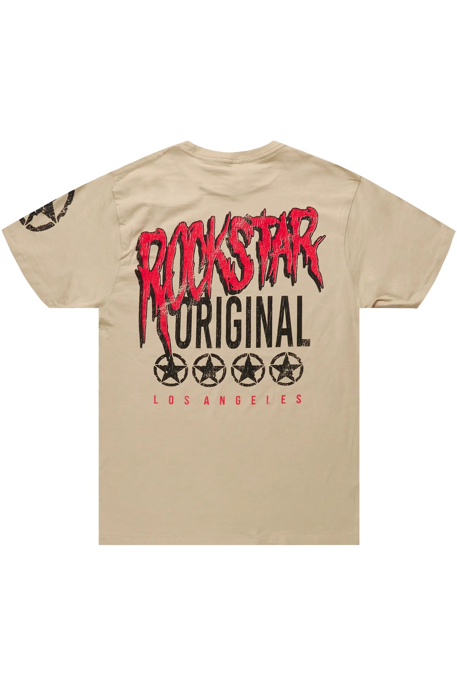 Wizzurd Beige Graphic T-Shirt