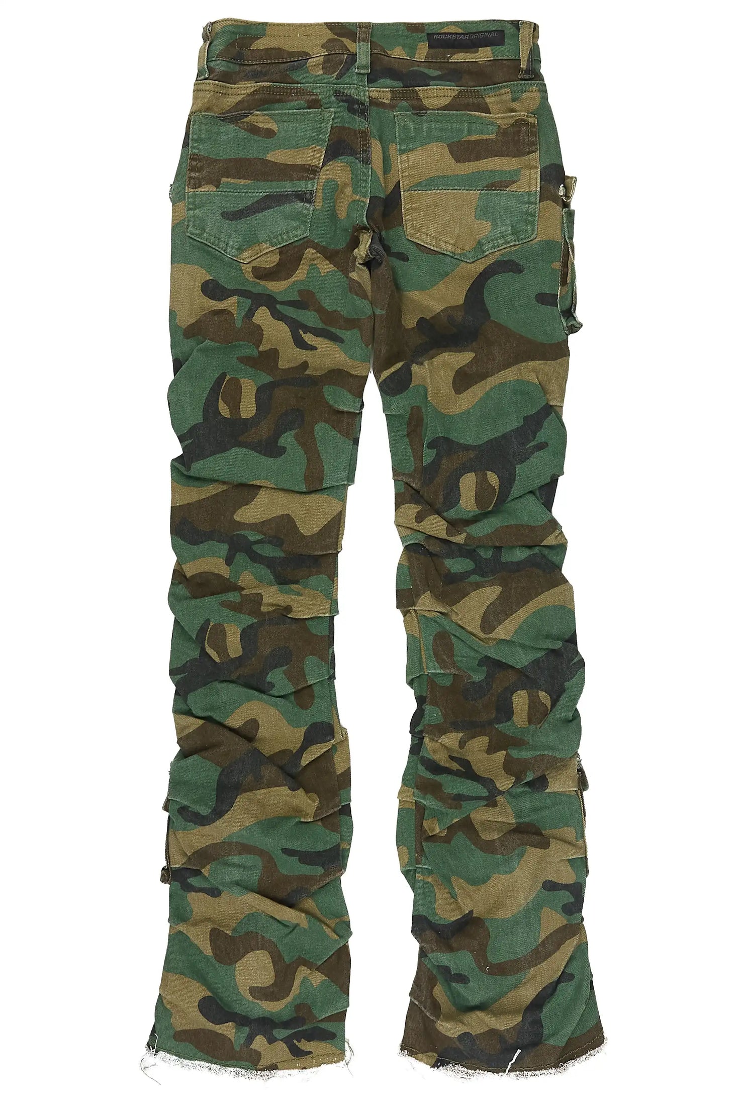 Boys Gentry Camo Stacked Flare Jean