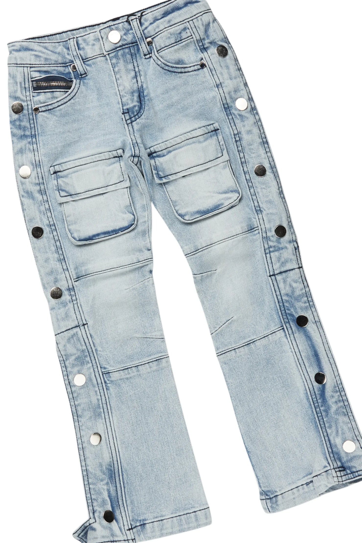 Girls Gada Grey Hoodie/Baggy Fit Jean Set