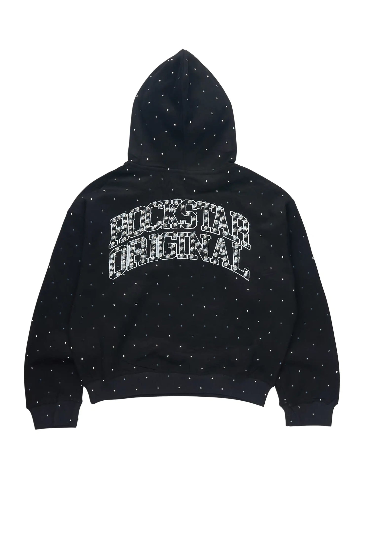 Girls Jayla Black Rhinestone Hoodie