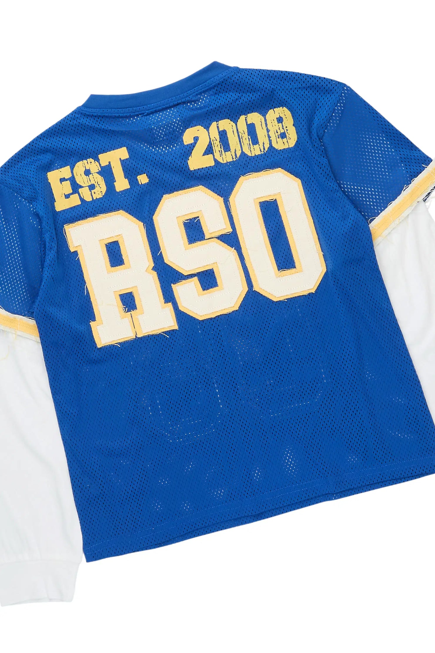 Boys Deston Royal Blue/Blue Double Layer T-Shirt/Denim Jort Set